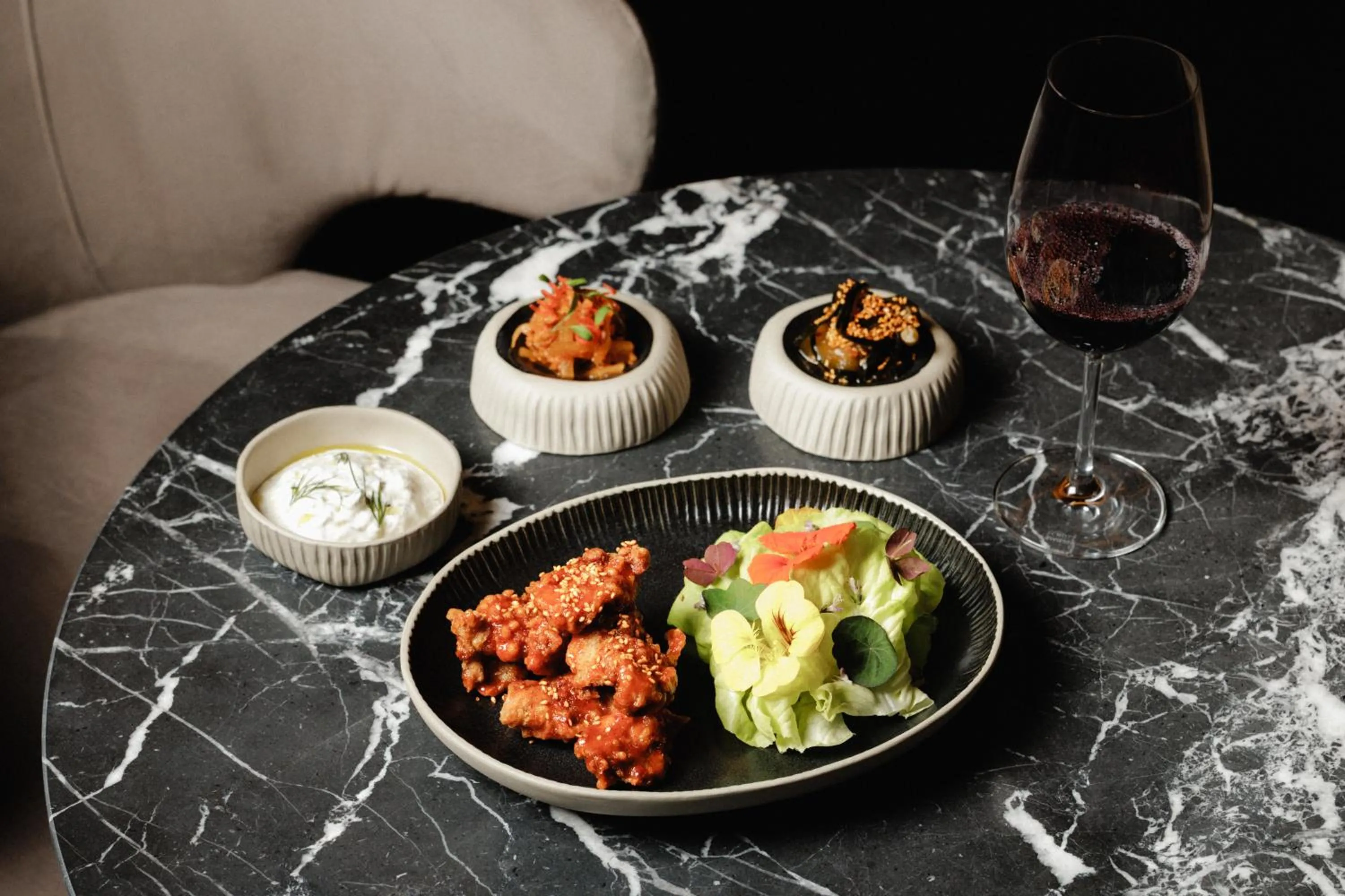Food and drinks in MYTHIC SANA Downtown Suites