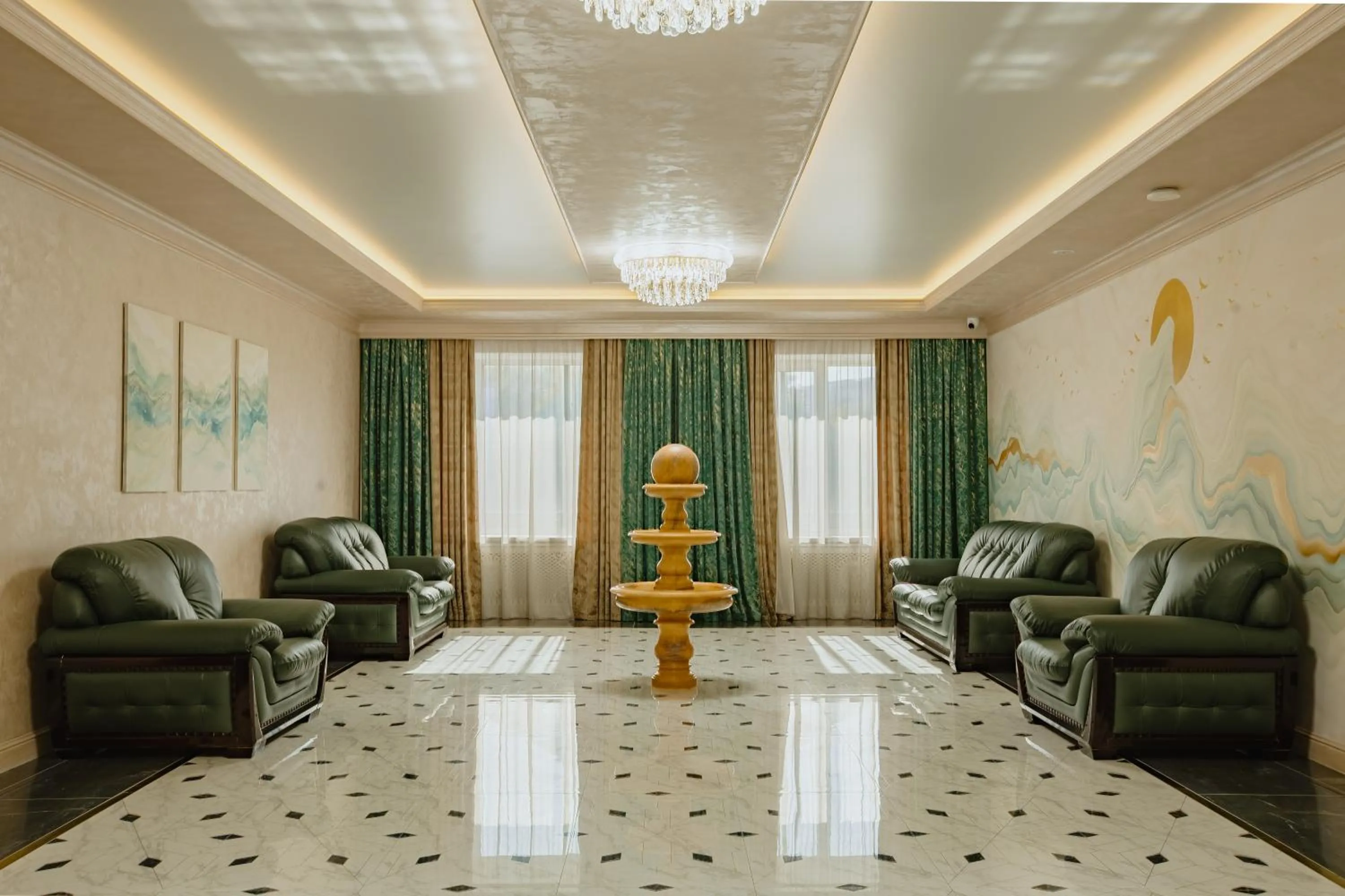 Communal lounge/ TV room in Beibarys Hotel