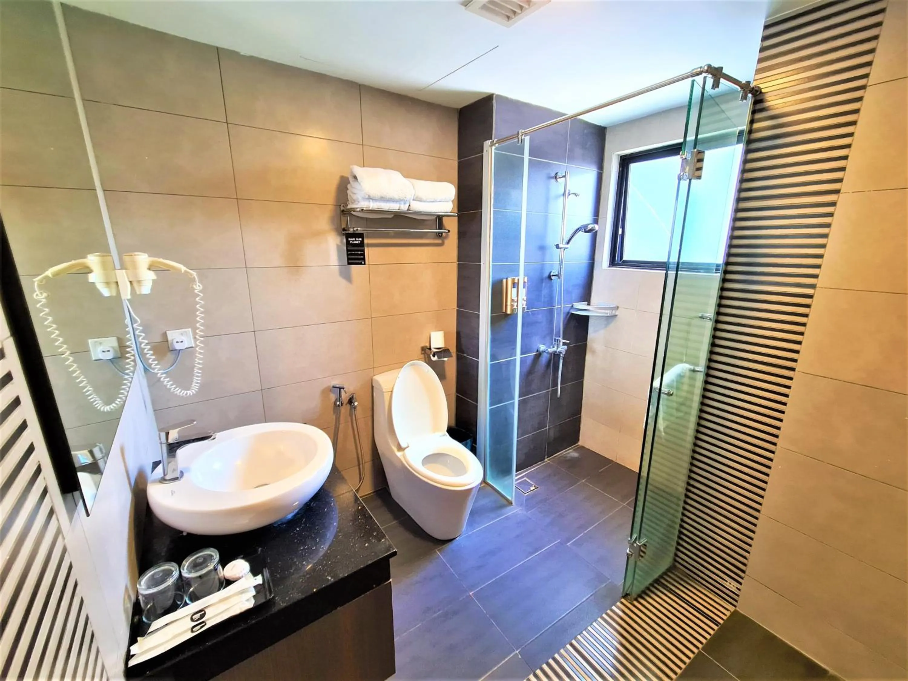 Shower in Nexus Business Suite Hotel