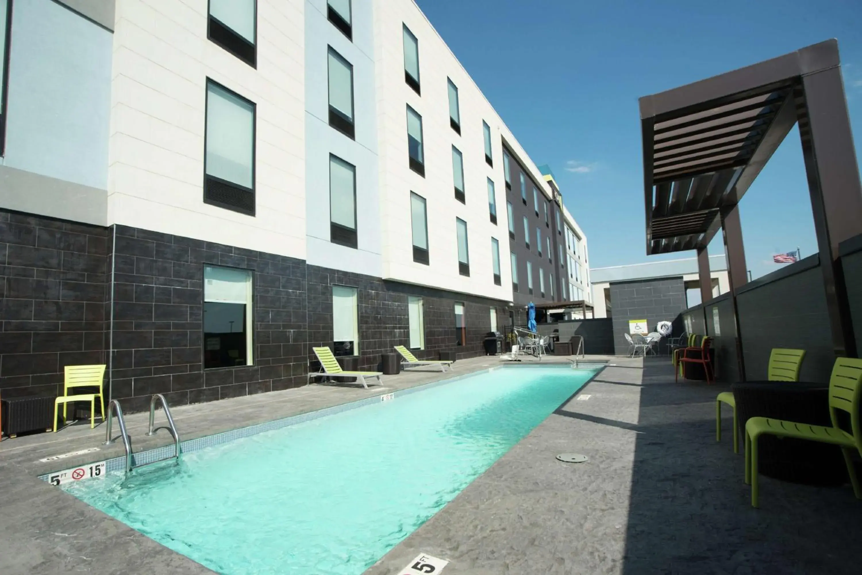 Pool view in Home2 Suites by Hilton Tulsa Hills Pool view in Home2 Suites by Hilton Tulsa Hills