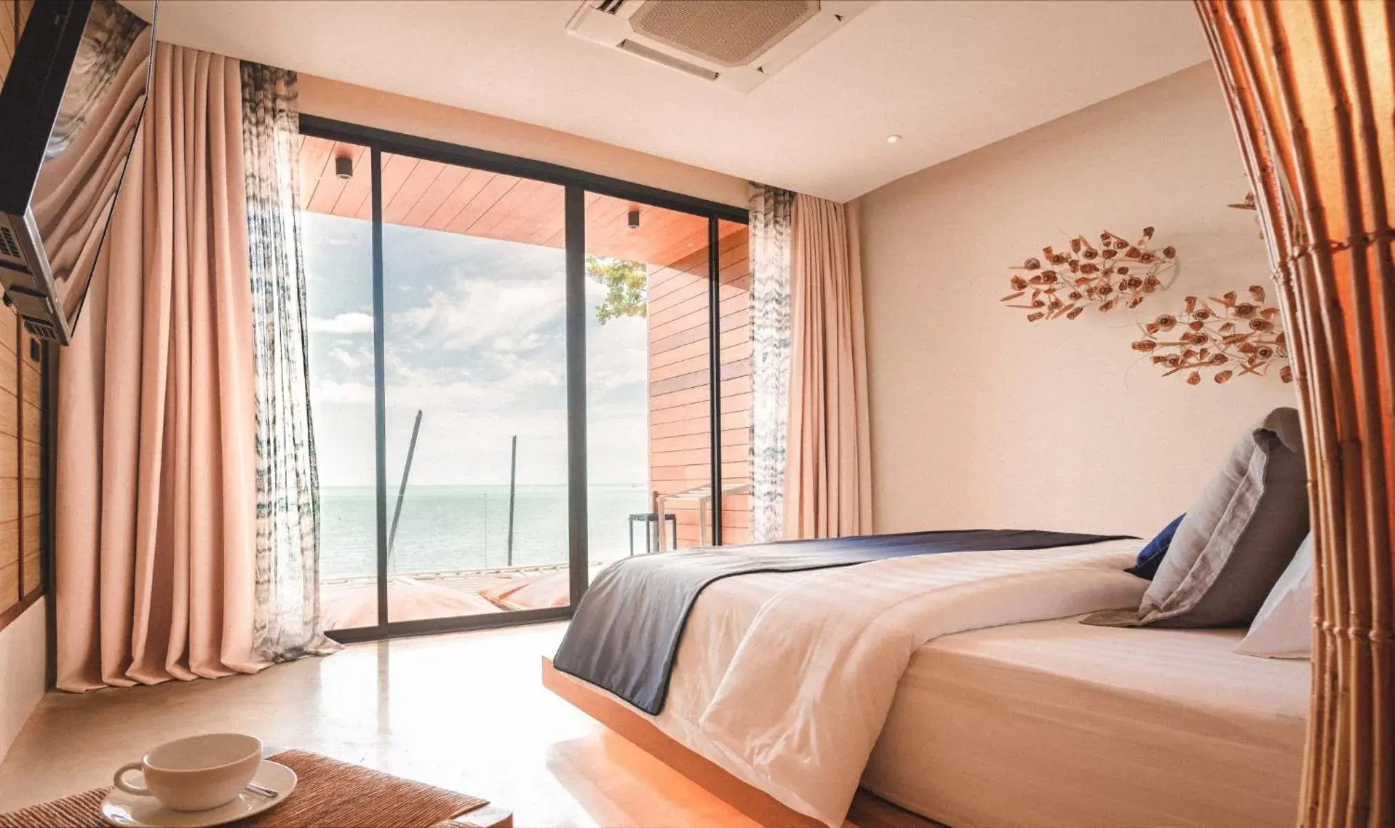 Bed in Sichon Cabana Beach Resort Bed in Sichon Cabana Beach Resort