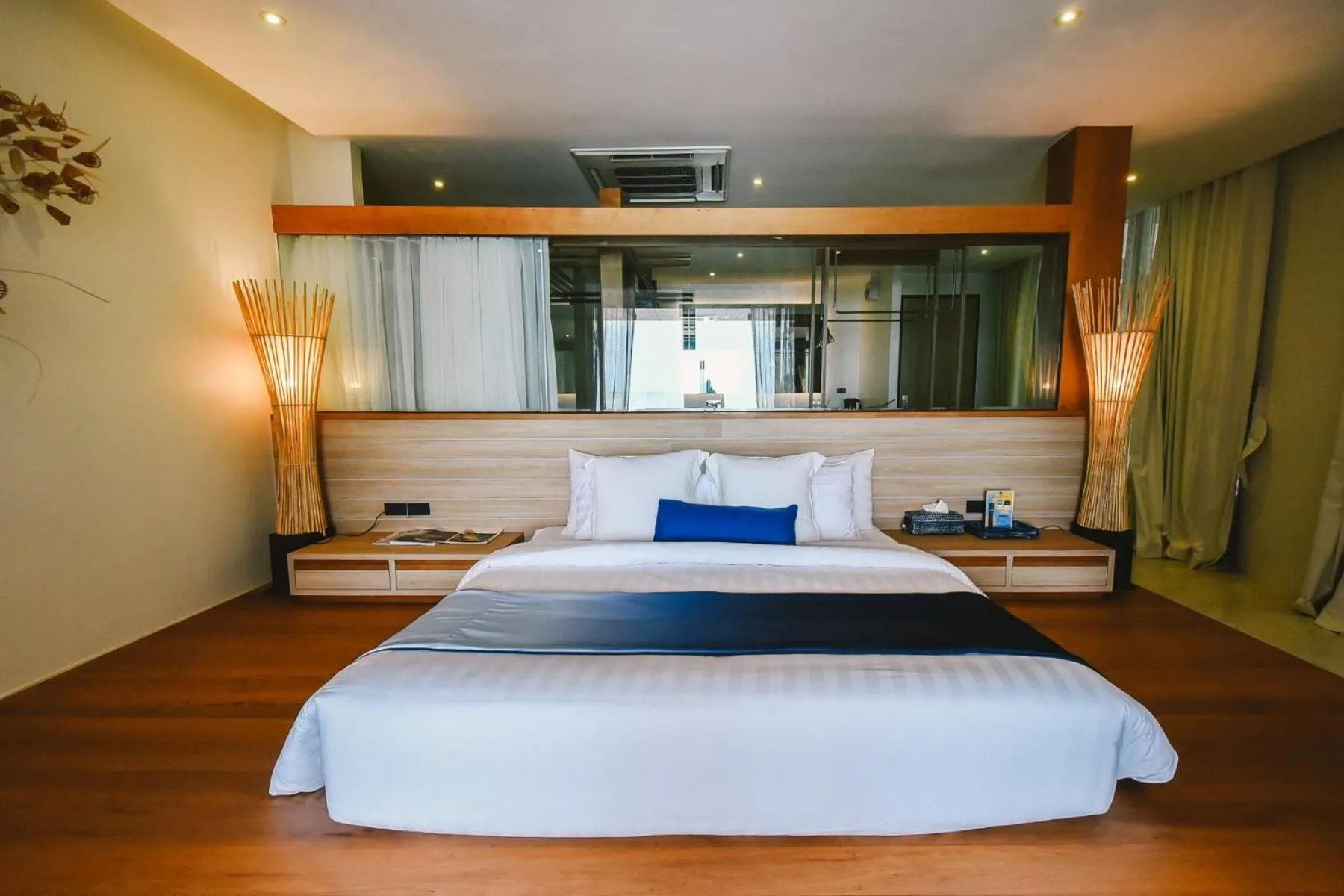 Bed in Sichon Cabana Beach Resort