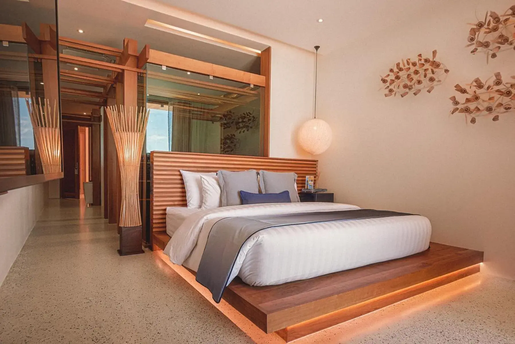 Bed in Sichon Cabana Beach Resort Bed in Sichon Cabana Beach Resort