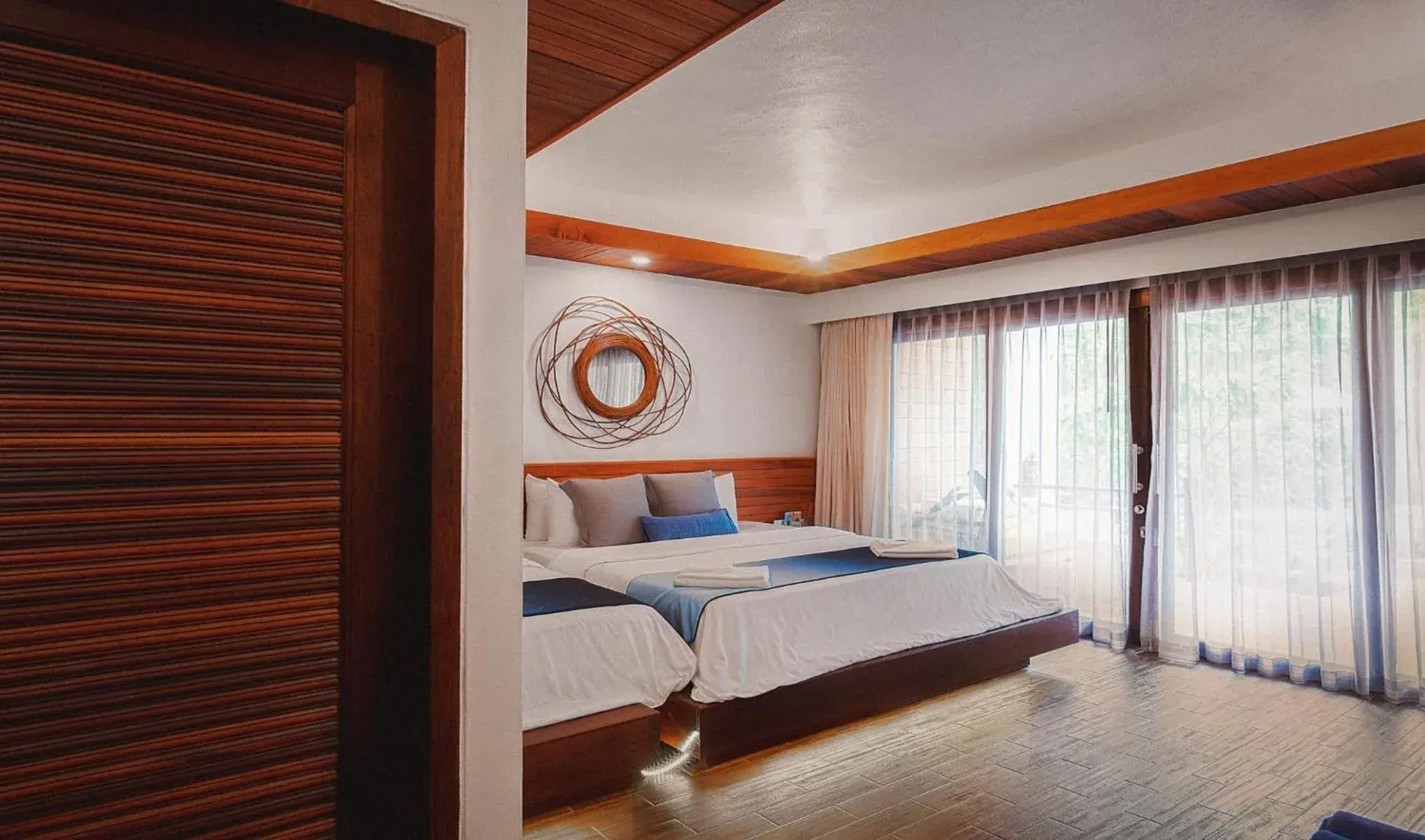 Bed in Sichon Cabana Beach Resort Bed in Sichon Cabana Beach Resort