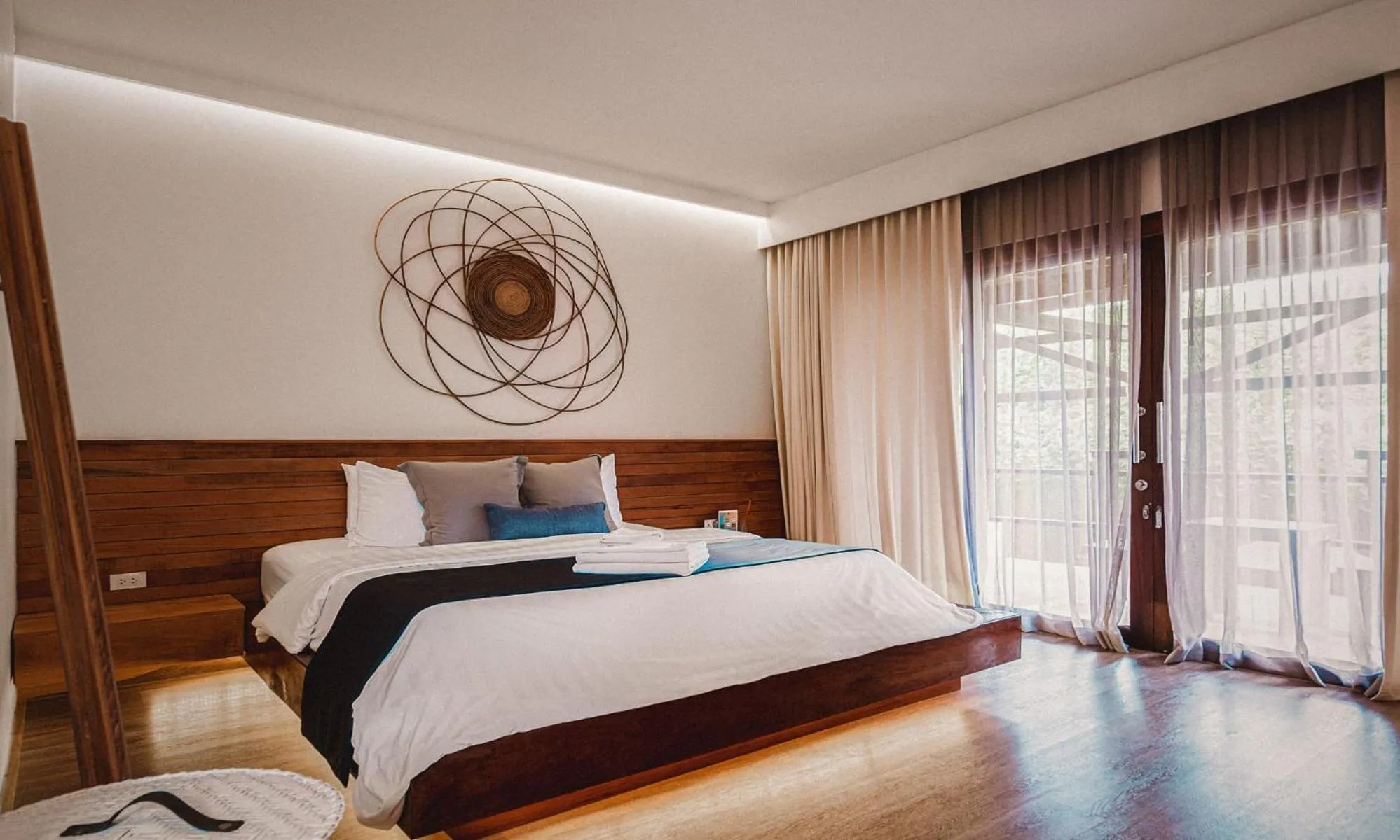 Bed in Sichon Cabana Beach Resort