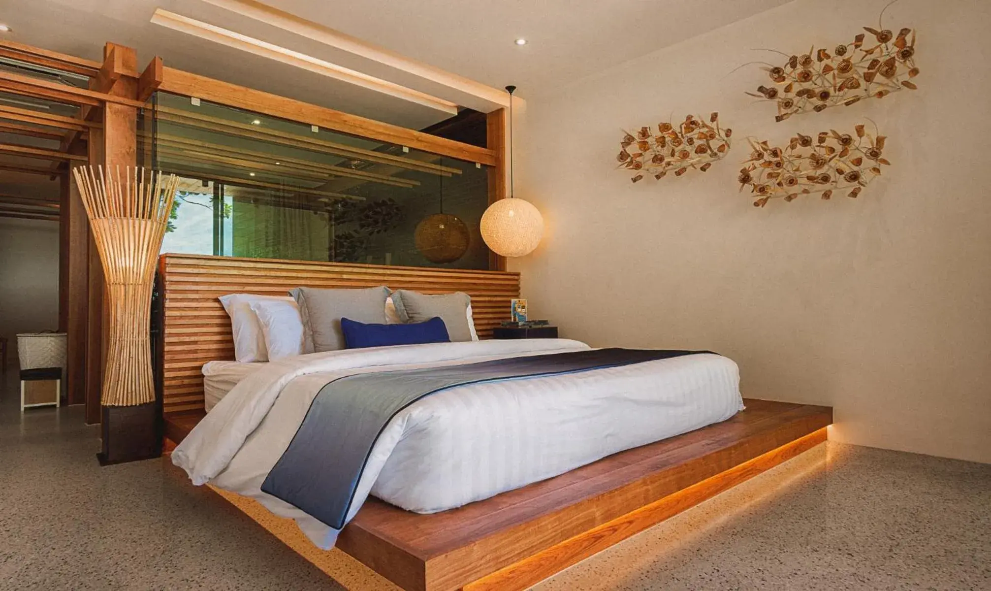 Bed in Sichon Cabana Beach Resort Bed in Sichon Cabana Beach Resort