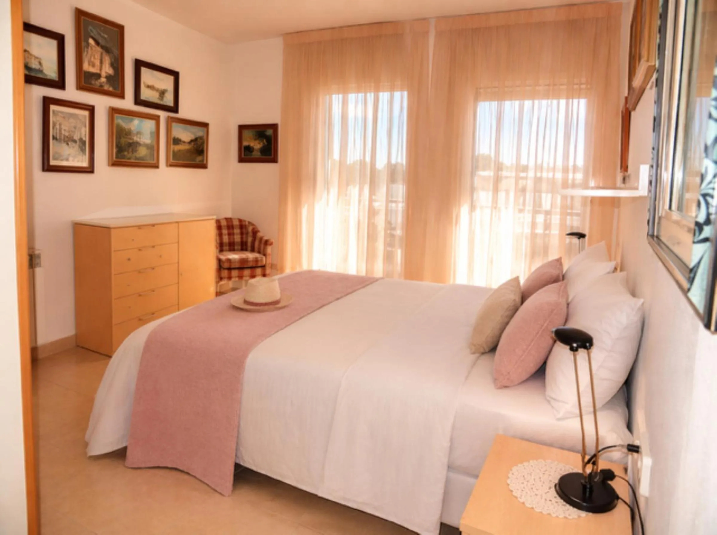 Bedroom, Bed in Atico Duplex Coral