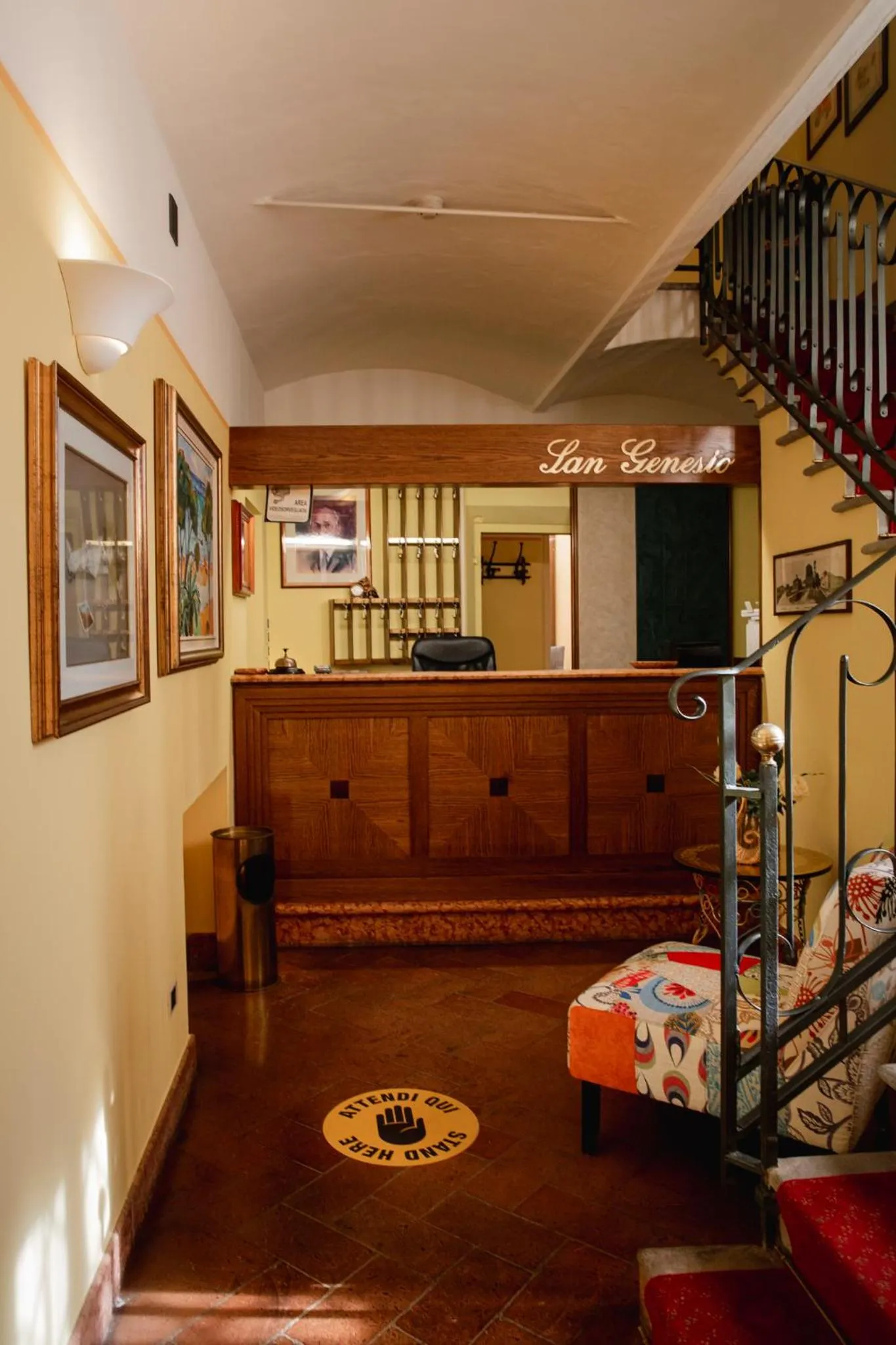 Lobby or reception in Hotel San Genesio