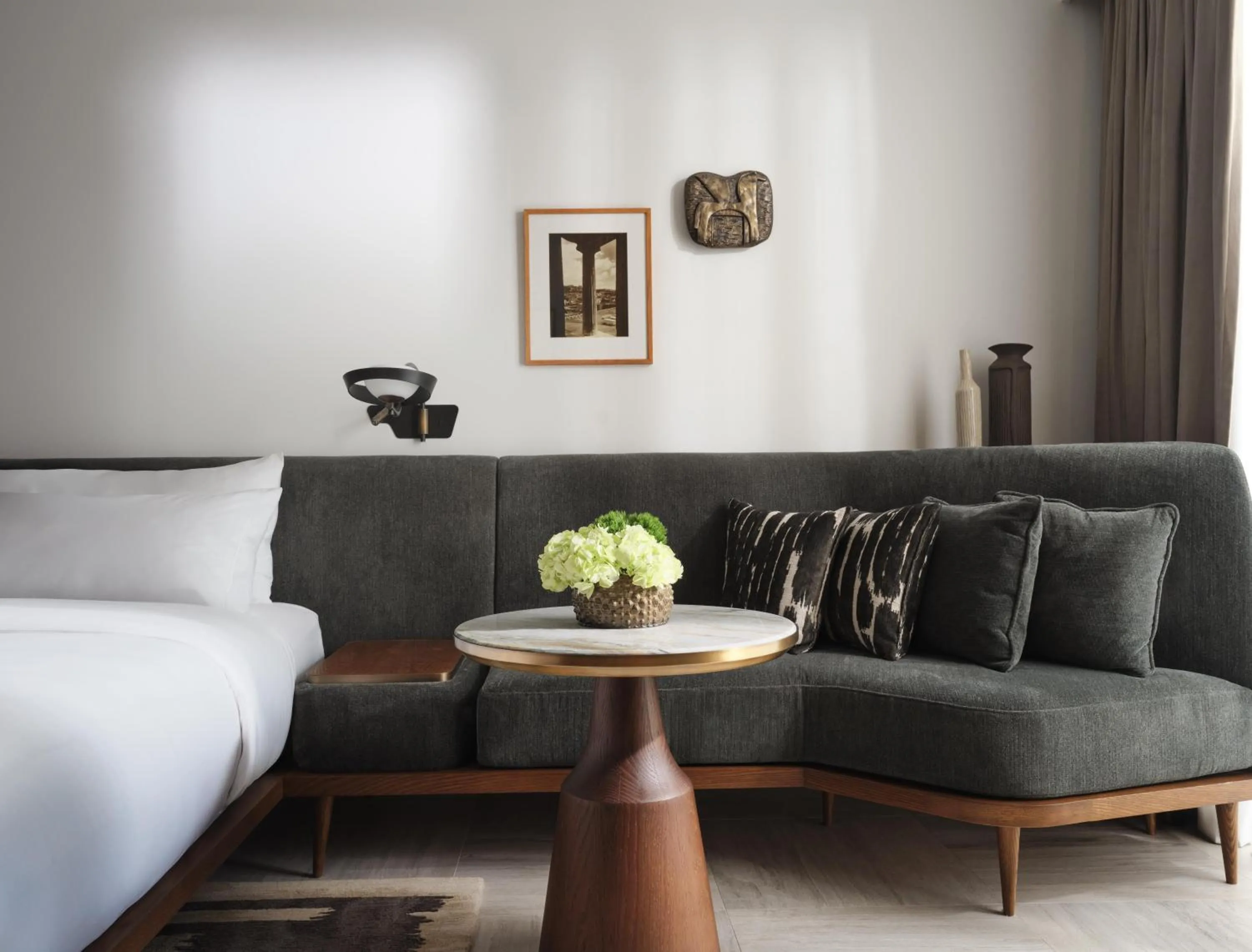 Living room, Bed in Conrad Athens The Ilisian