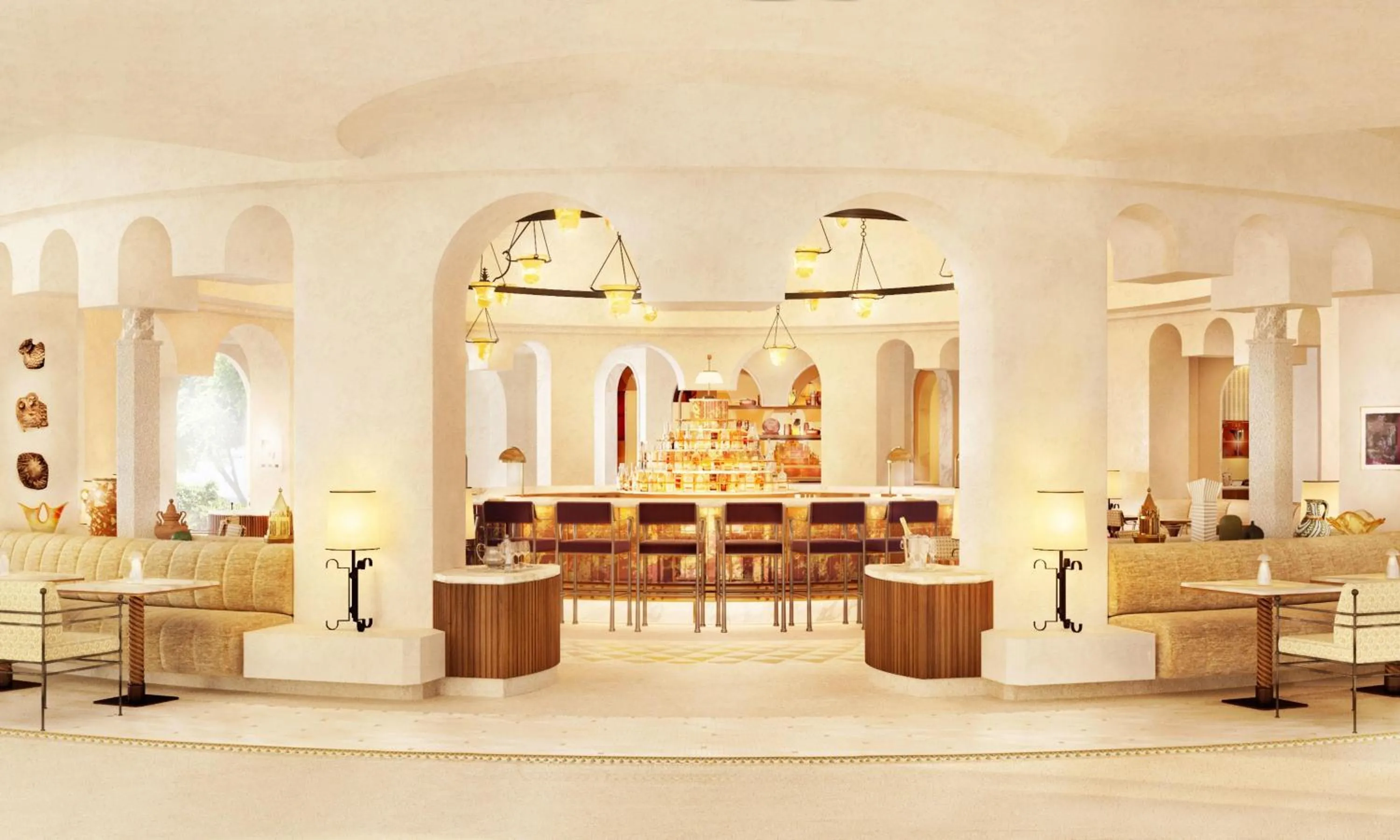 Lounge or bar in Conrad Athens The Ilisian