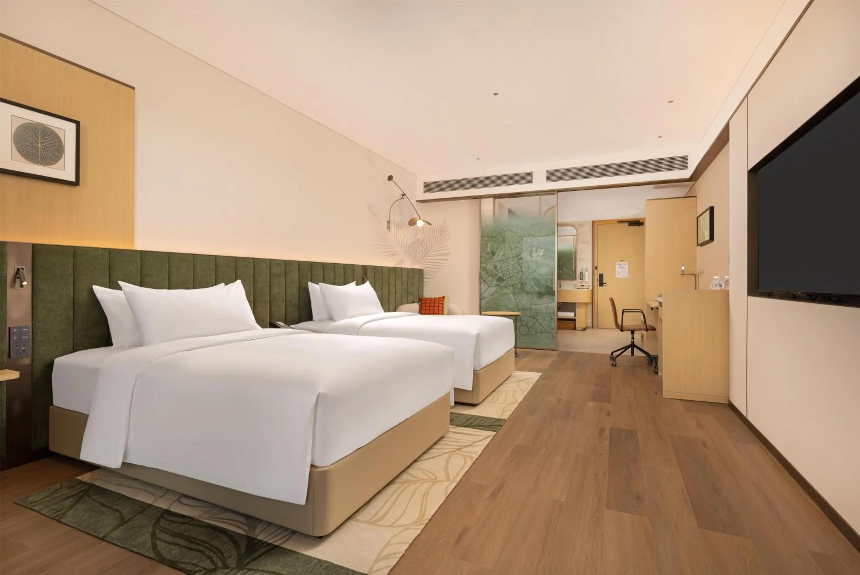 Bed in Hilton Garden Inn Xishuangbanna Gasa Airport