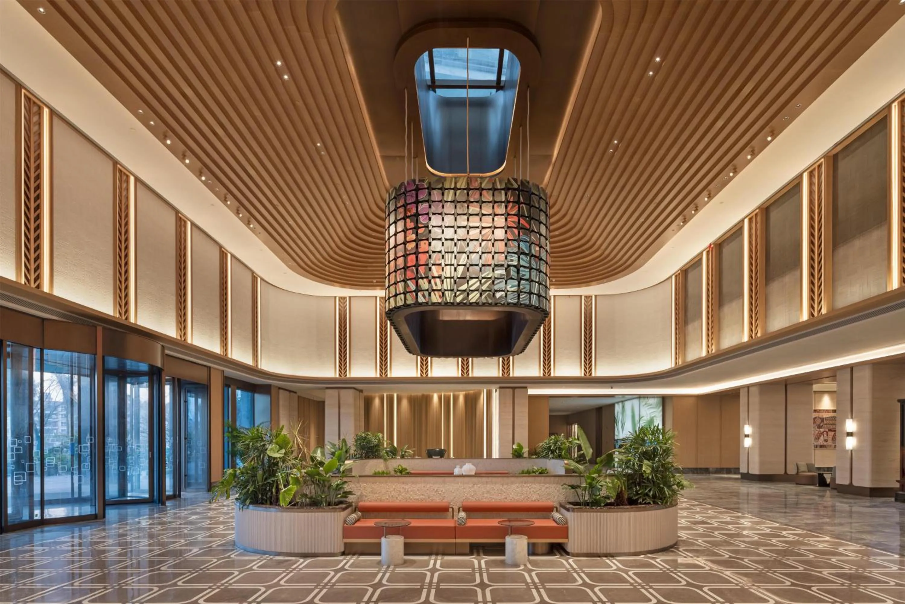 Lobby or reception in Hilton Garden Inn Xishuangbanna Gasa Airport