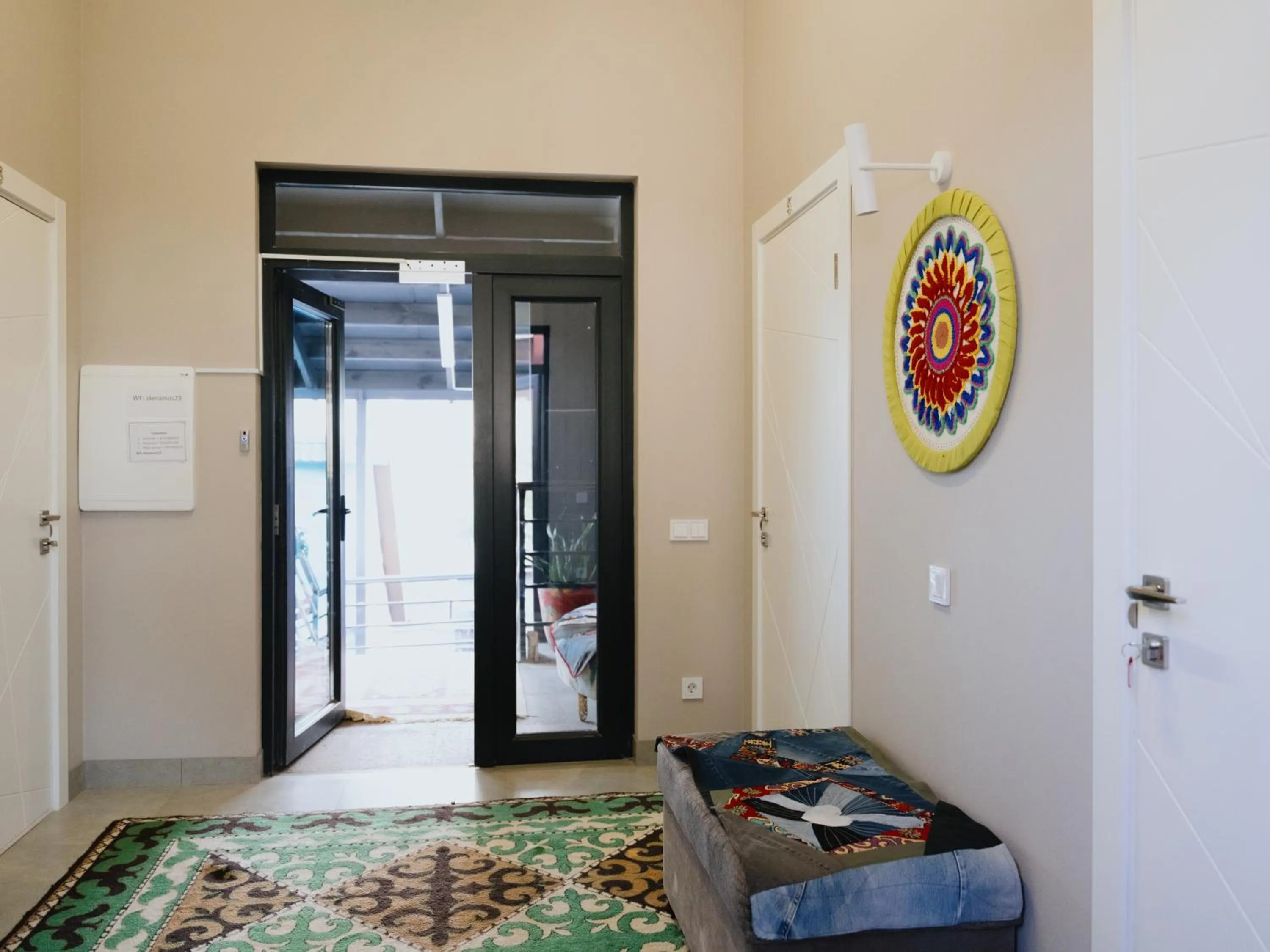 Bed in Skeramos Boutique Art Hotel