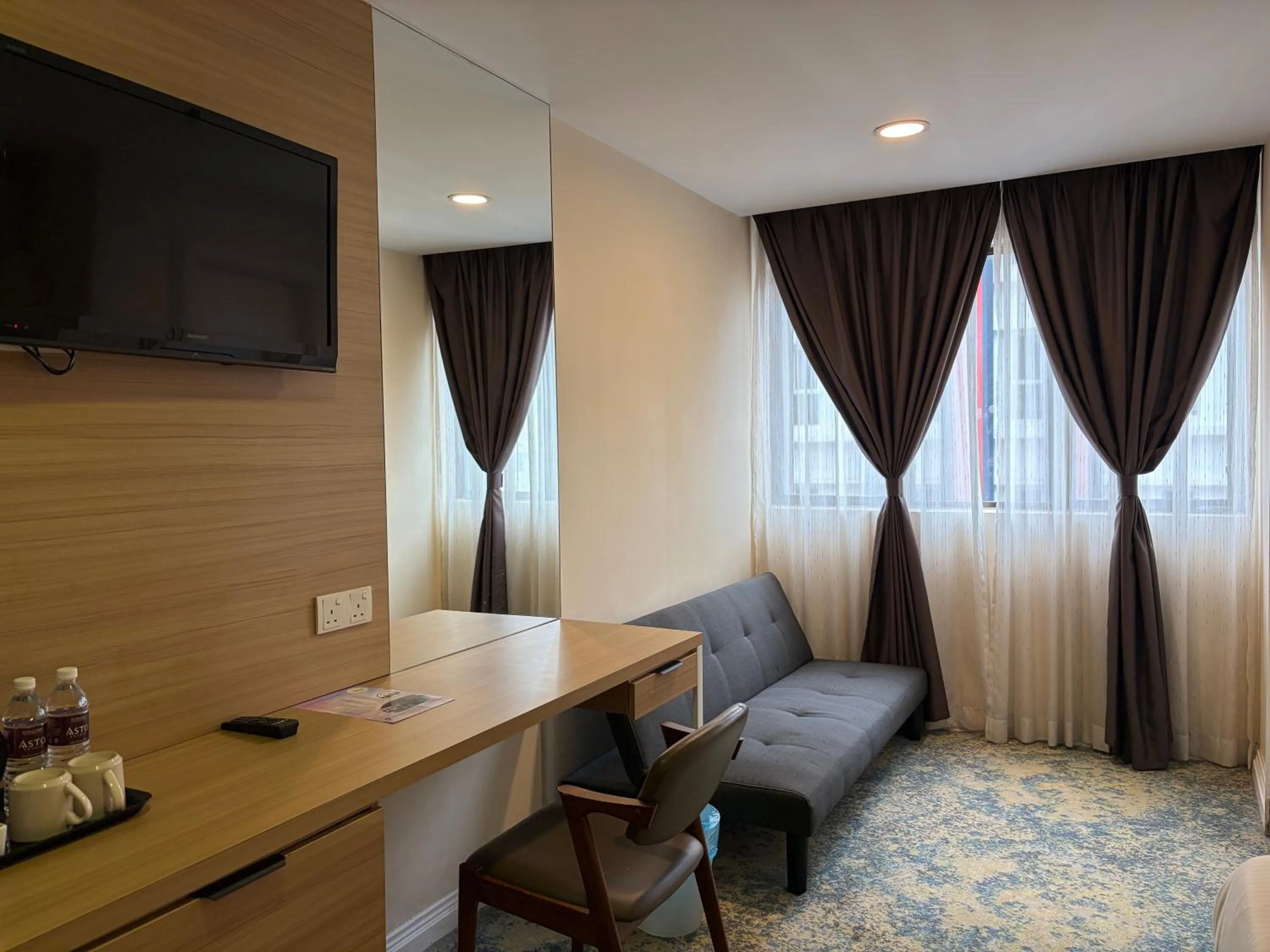 Bed in Asto Hotel Kuala Lumpur