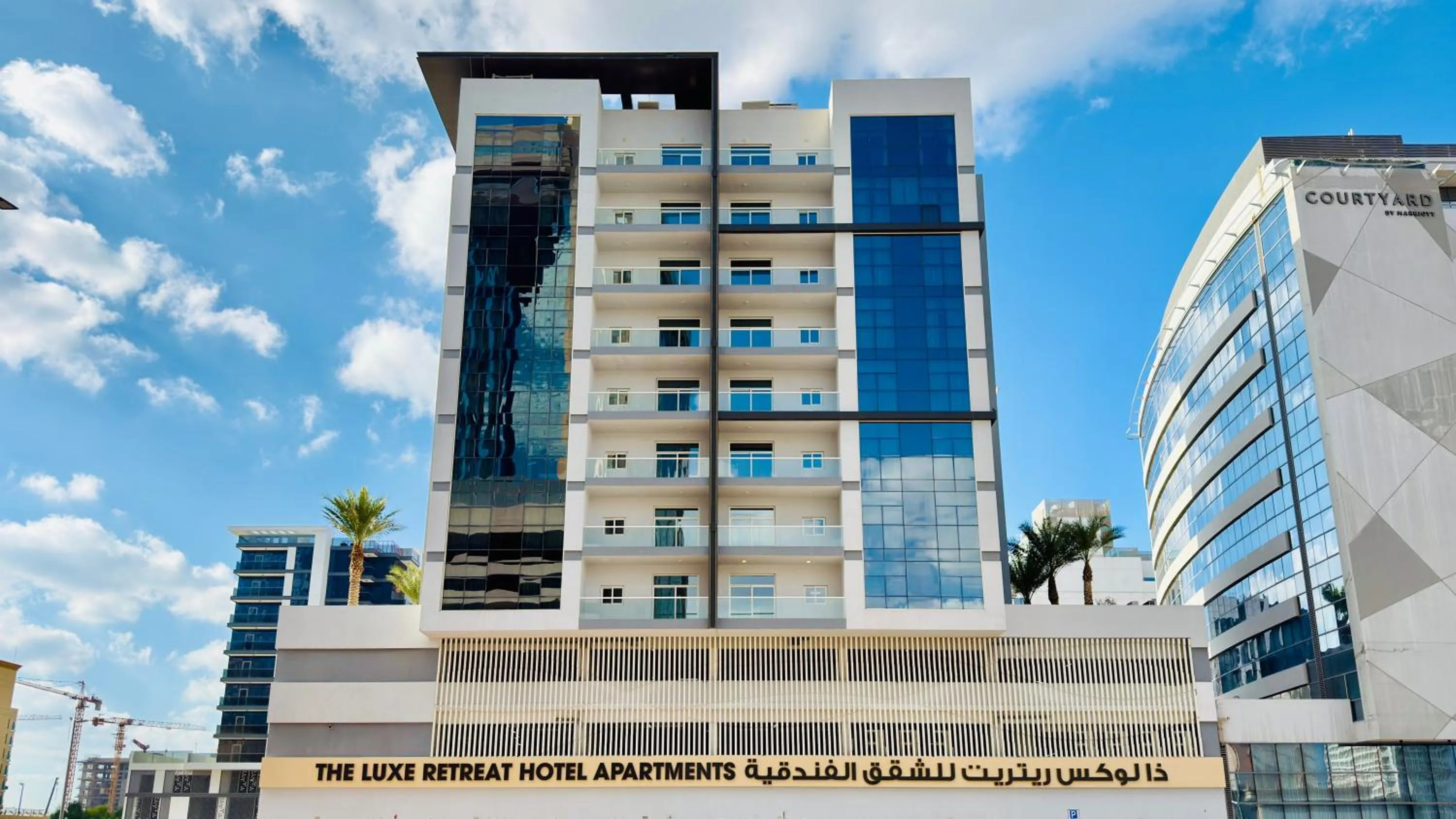 Property building in The Luxe Retreat Hotel Apartments