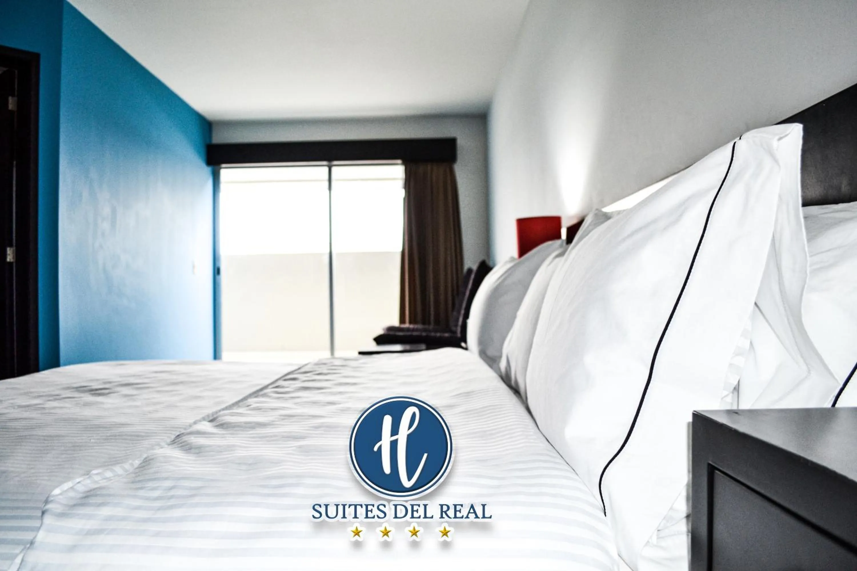 Property logo or sign, Bed in Hotel Suites del Real
