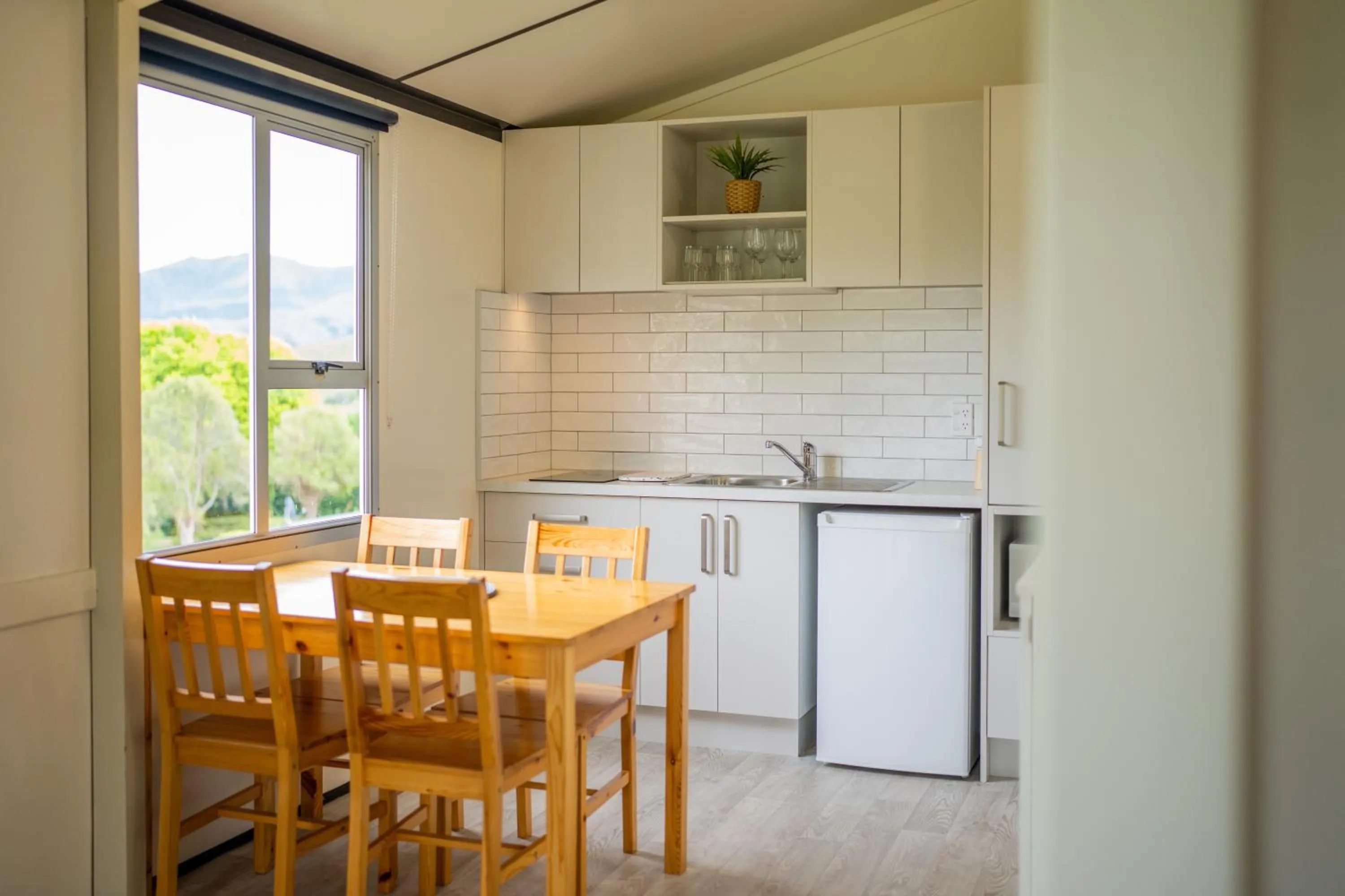 Kitchen or kitchenette in Akaroa Top 10 Holiday Park