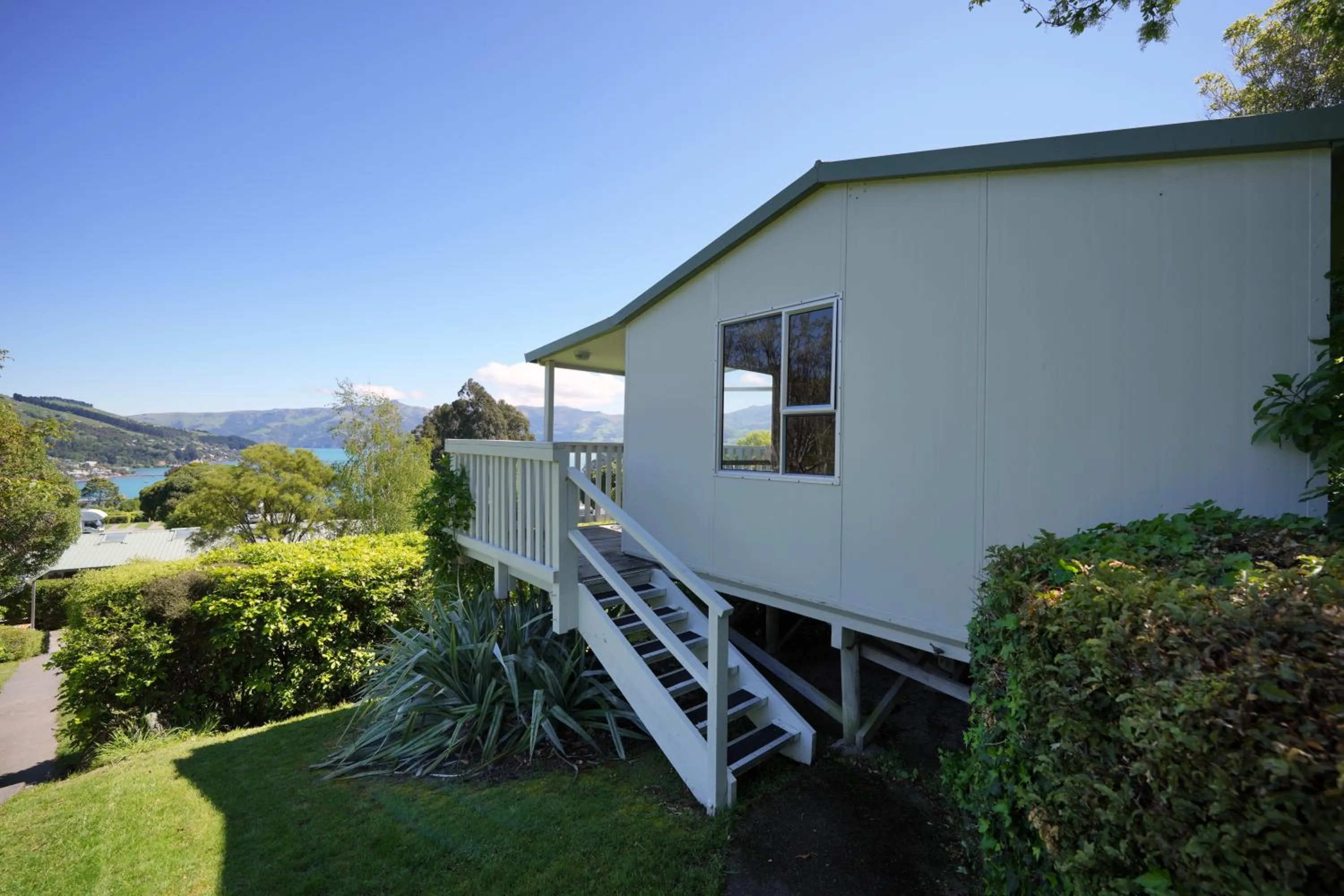 Natural landscape in Akaroa Top 10 Holiday Park