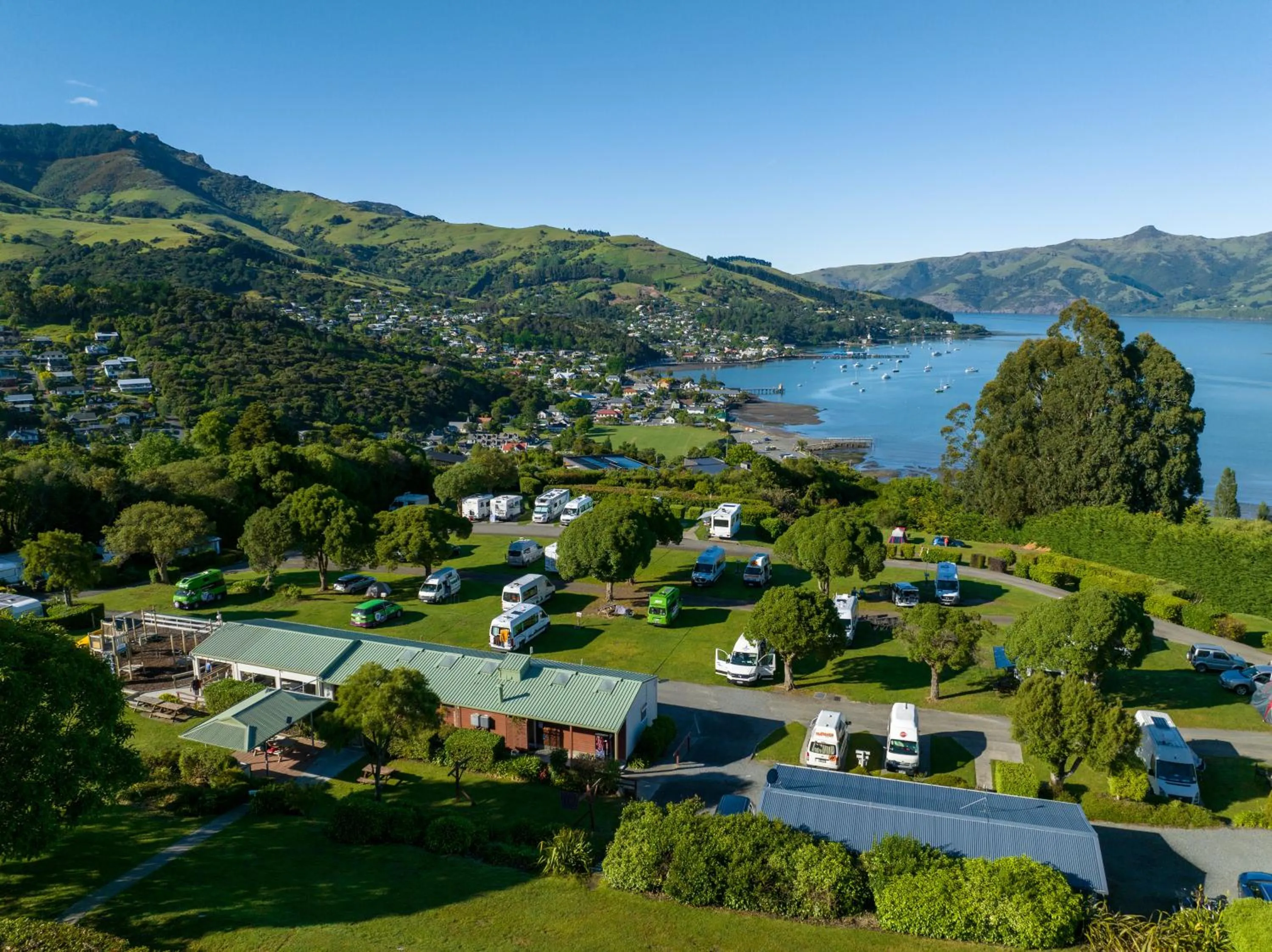 View (from property/room) in Akaroa Top 10 Holiday Park