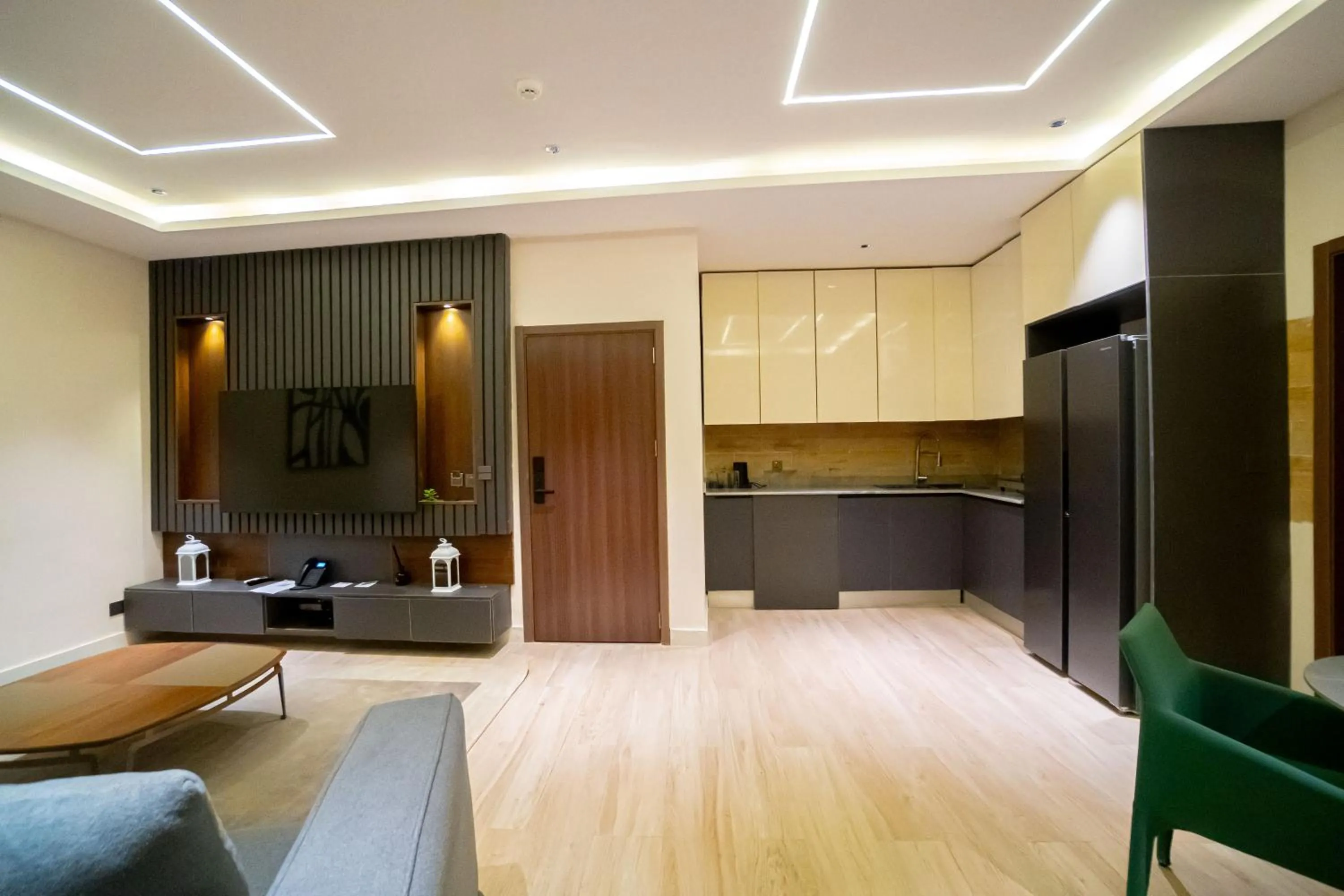 Kitchen or kitchenette in Greyfield Hotel and Apartments