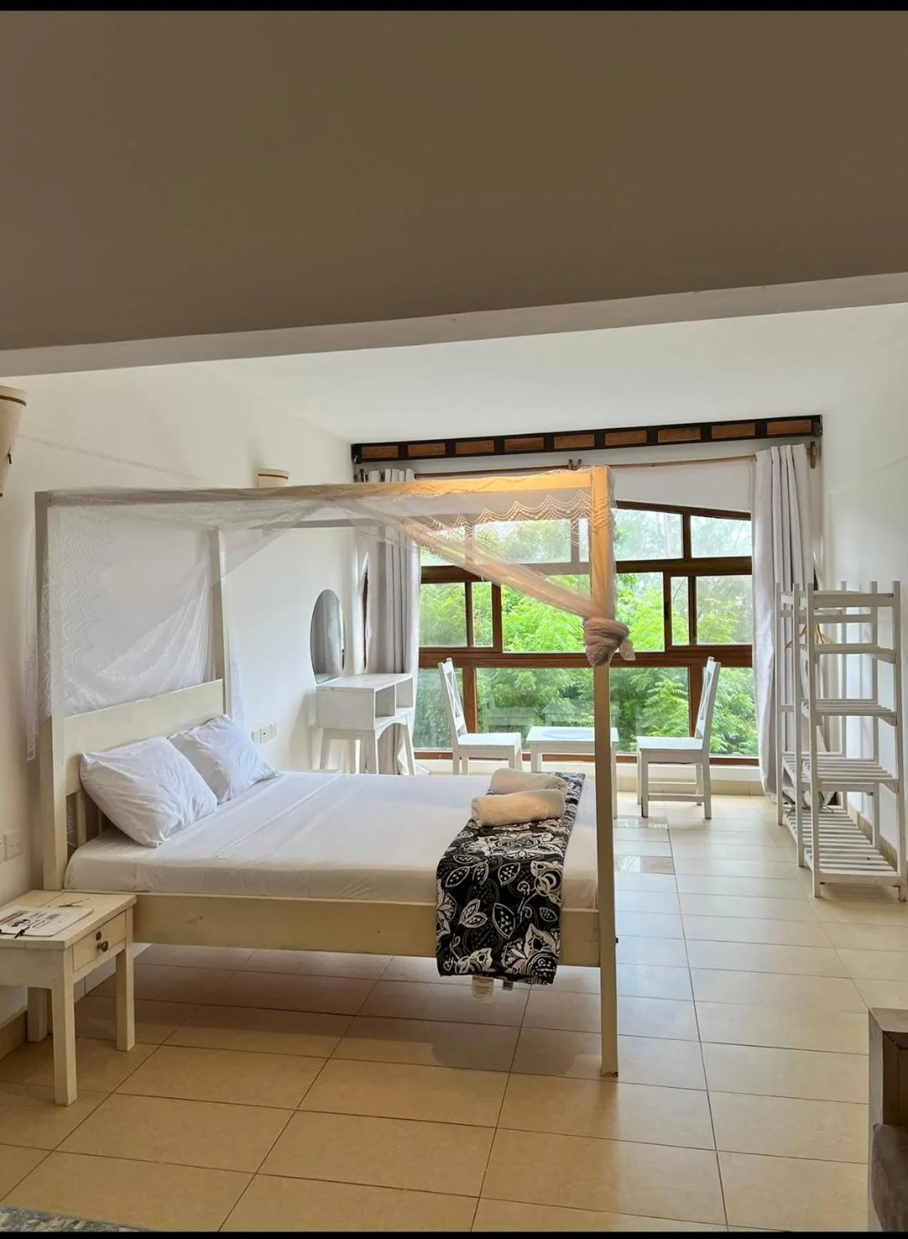 View (from property/room), Bed in Golden Sun Resort Apartments