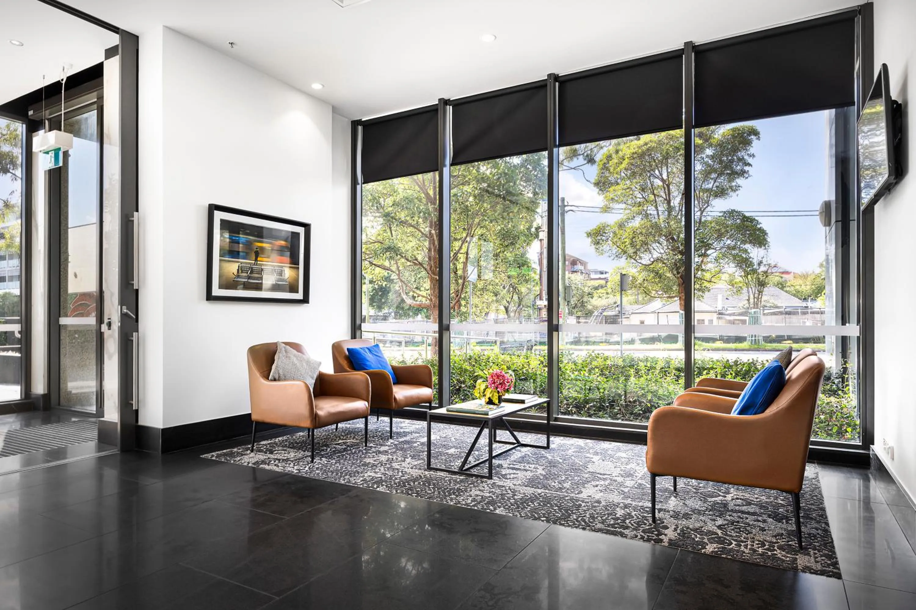 Lobby or reception in Quest Chatswood