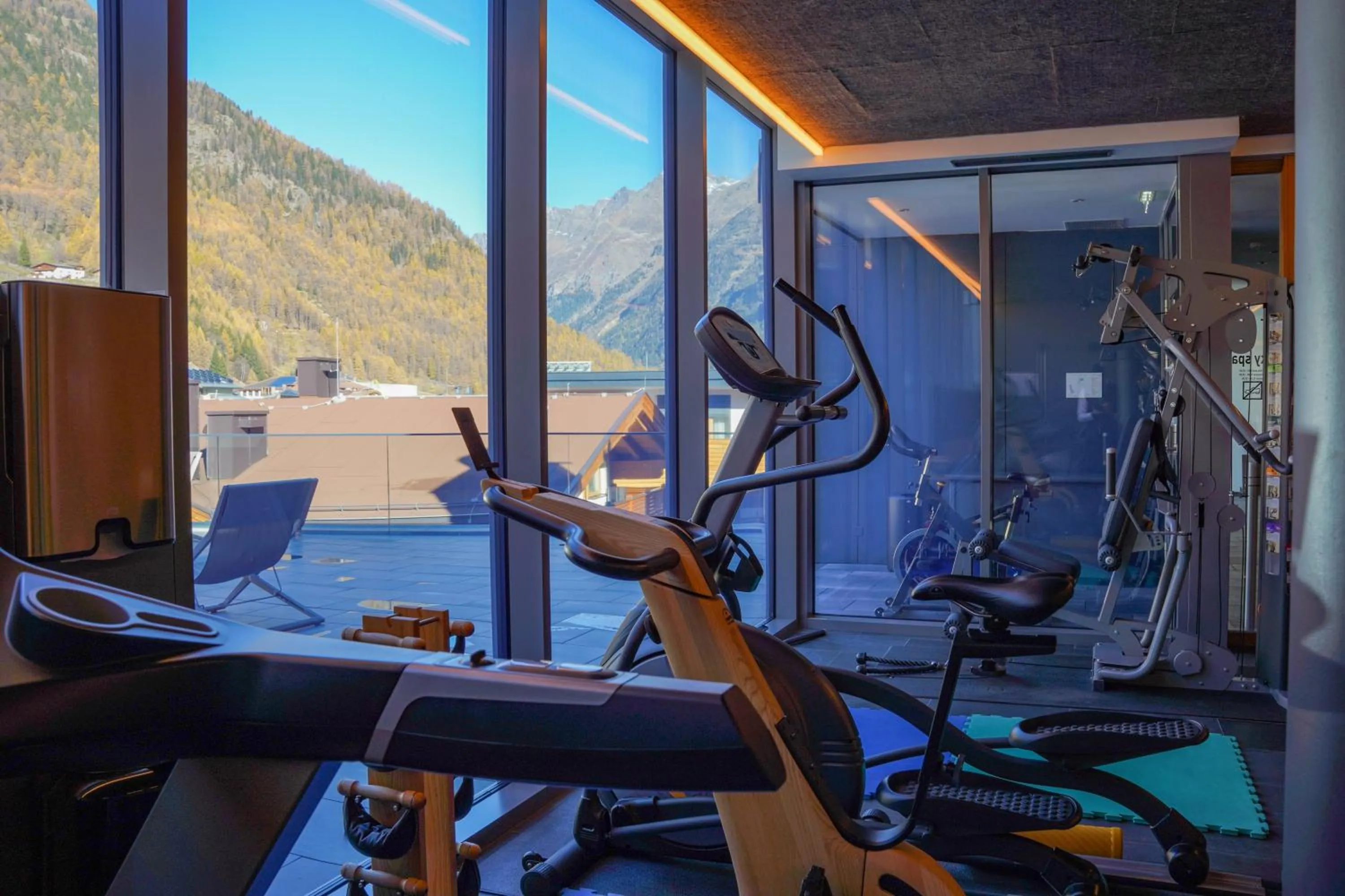 Fitness centre/facilities in die berge lifestyle-hotel Sölden