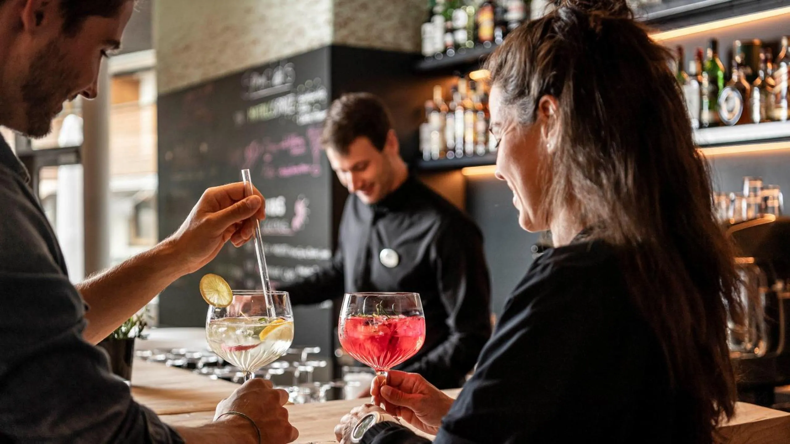 Lounge or bar in die berge lifestyle-hotel Sölden