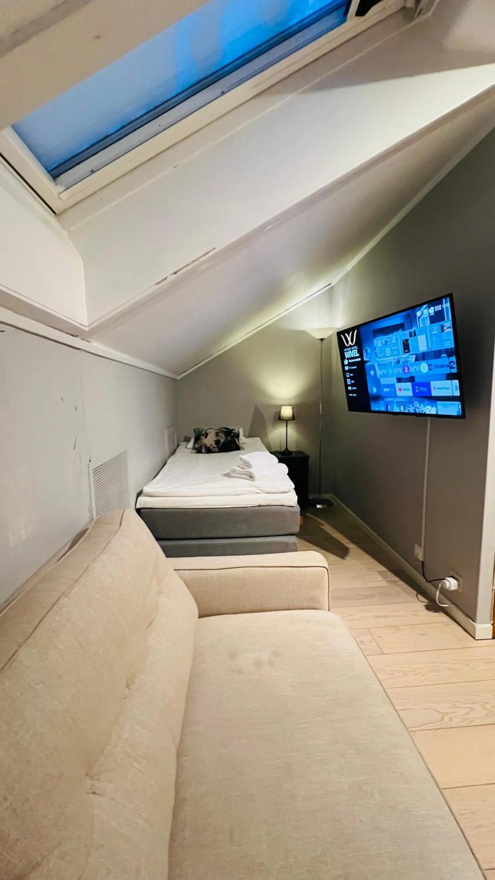 Bed in Narvik Hotel Wivel