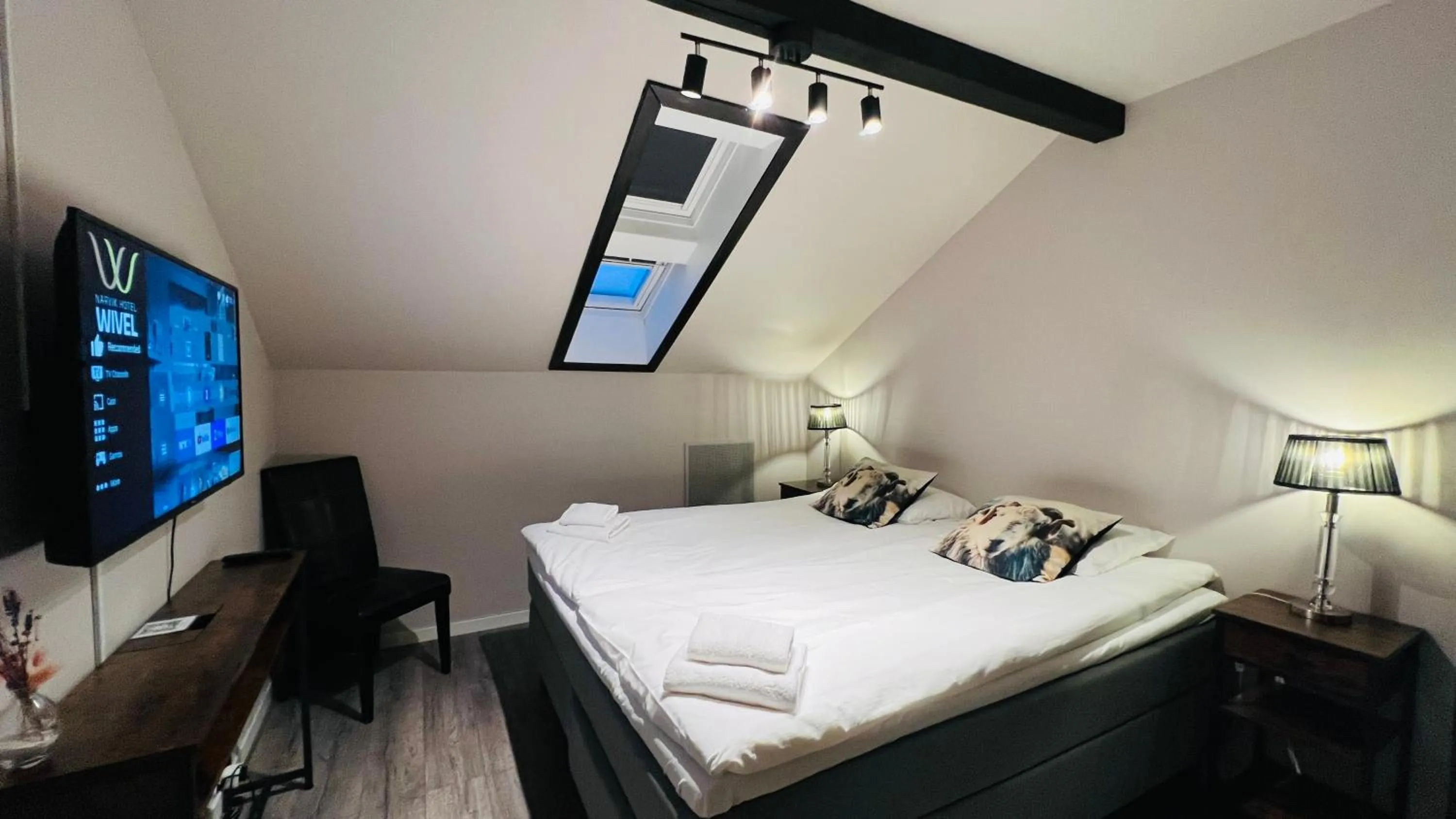 Bed in Narvik Hotel Wivel