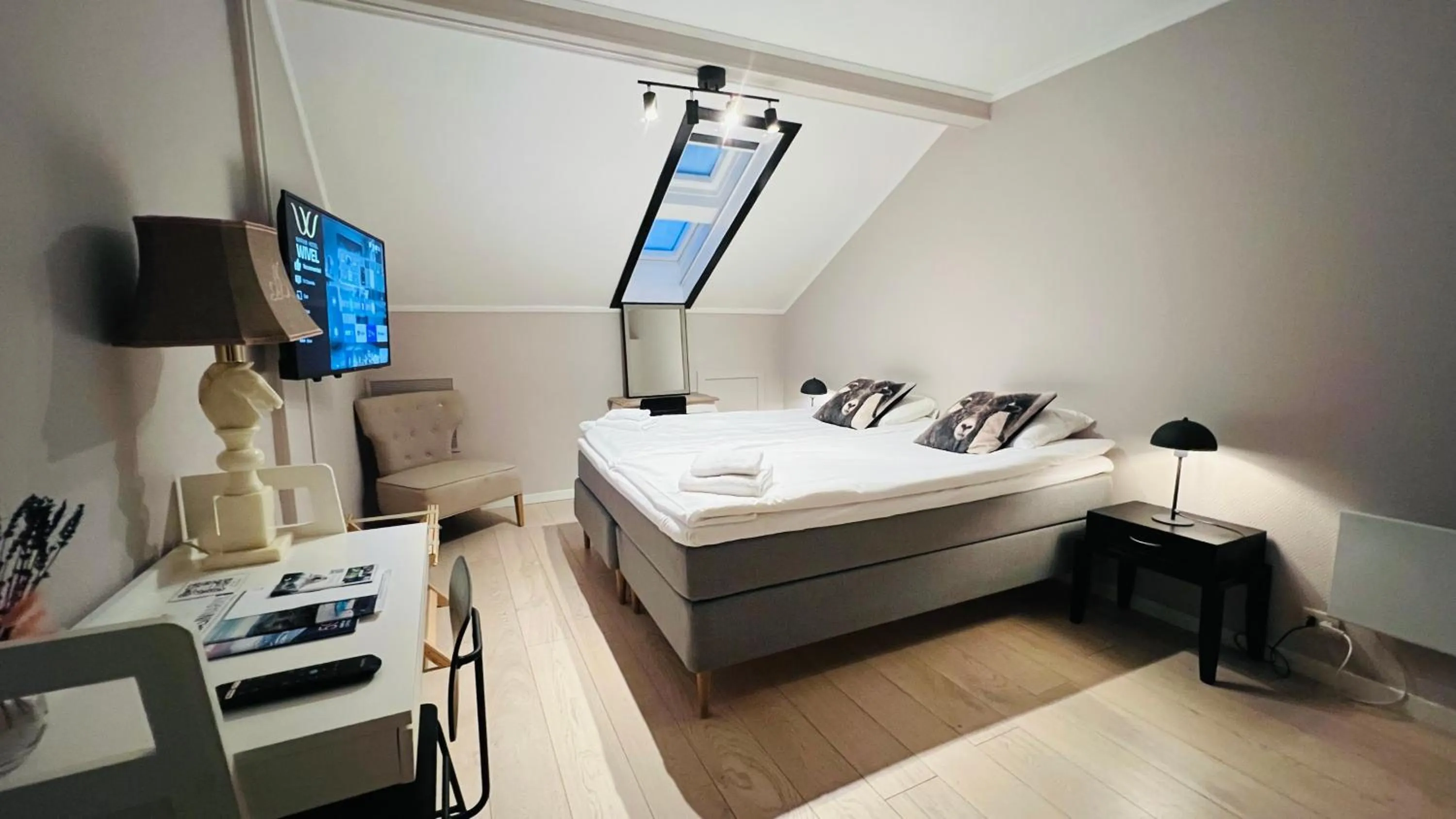 Bed in Narvik Hotel Wivel