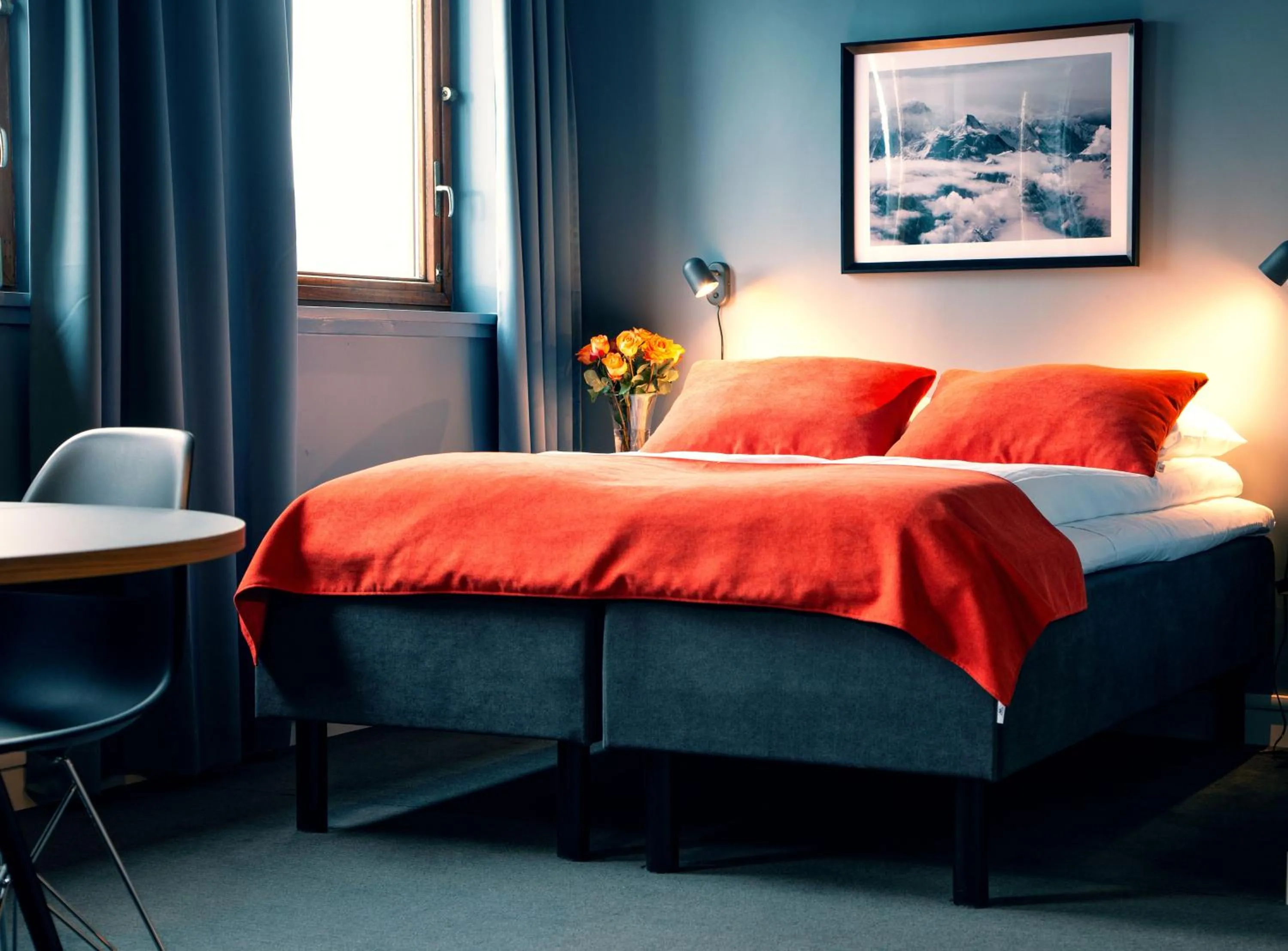 Photo of the whole room, Bed in Narvik Hotel Wivel