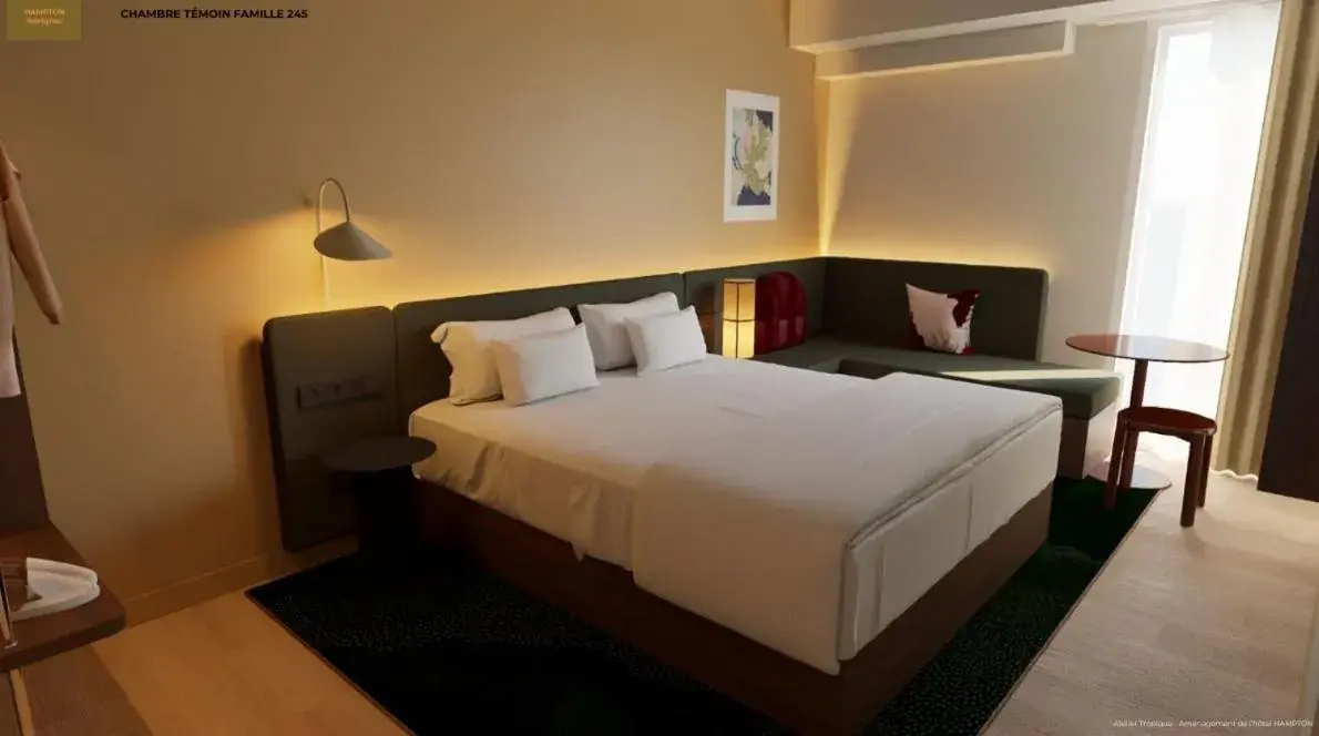 Bed in Hampton by Hilton Bordeaux Merignac Airport Bed in Hampton by Hilton Bordeaux Merignac Airport
