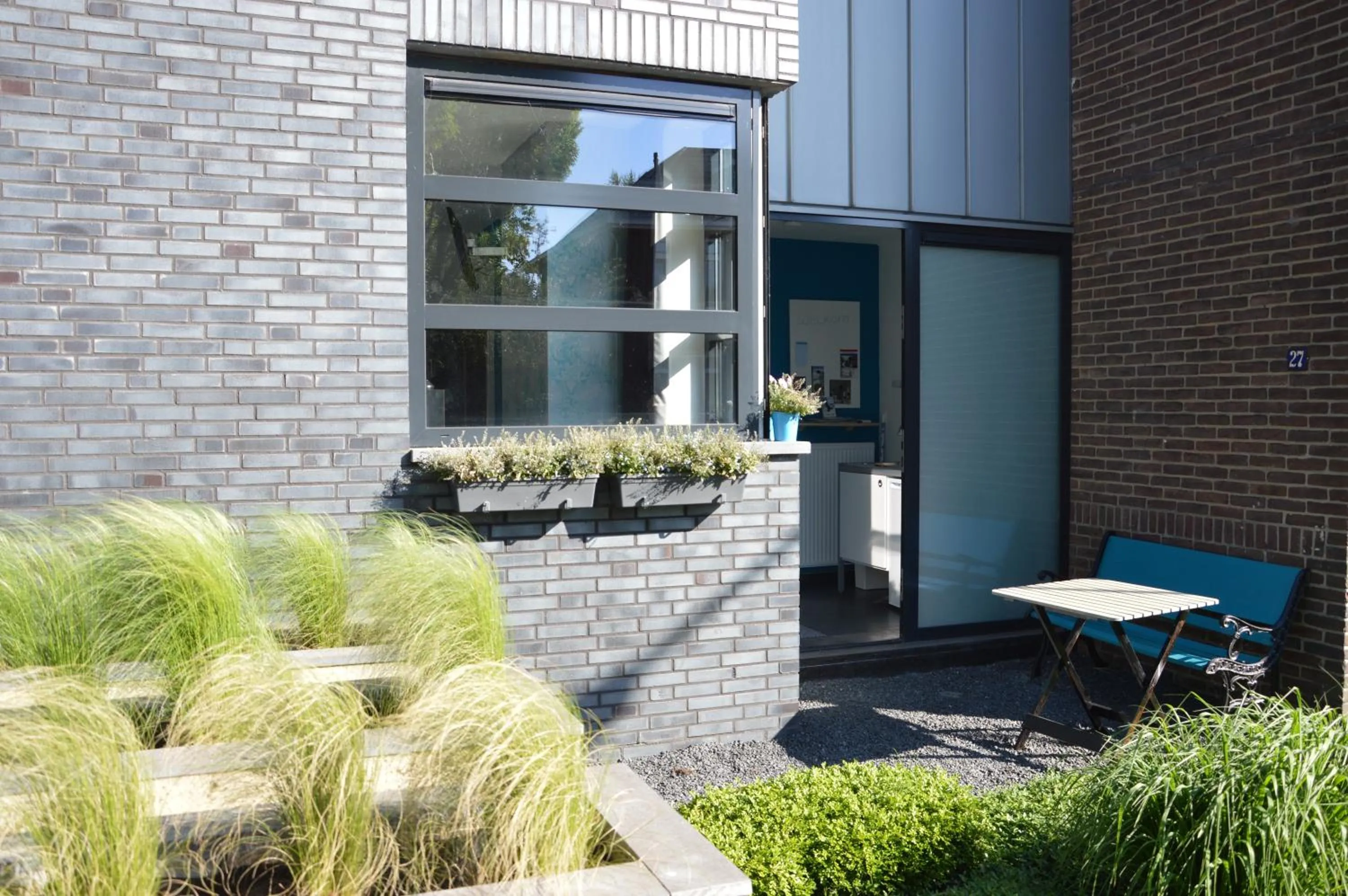 Garden in Het blauwe huis