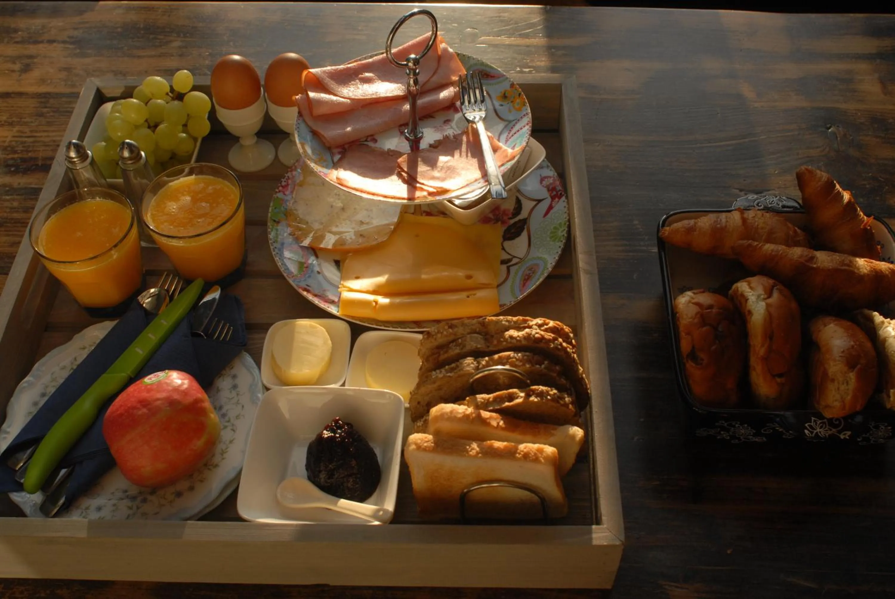 Continental breakfast in Het blauwe huis