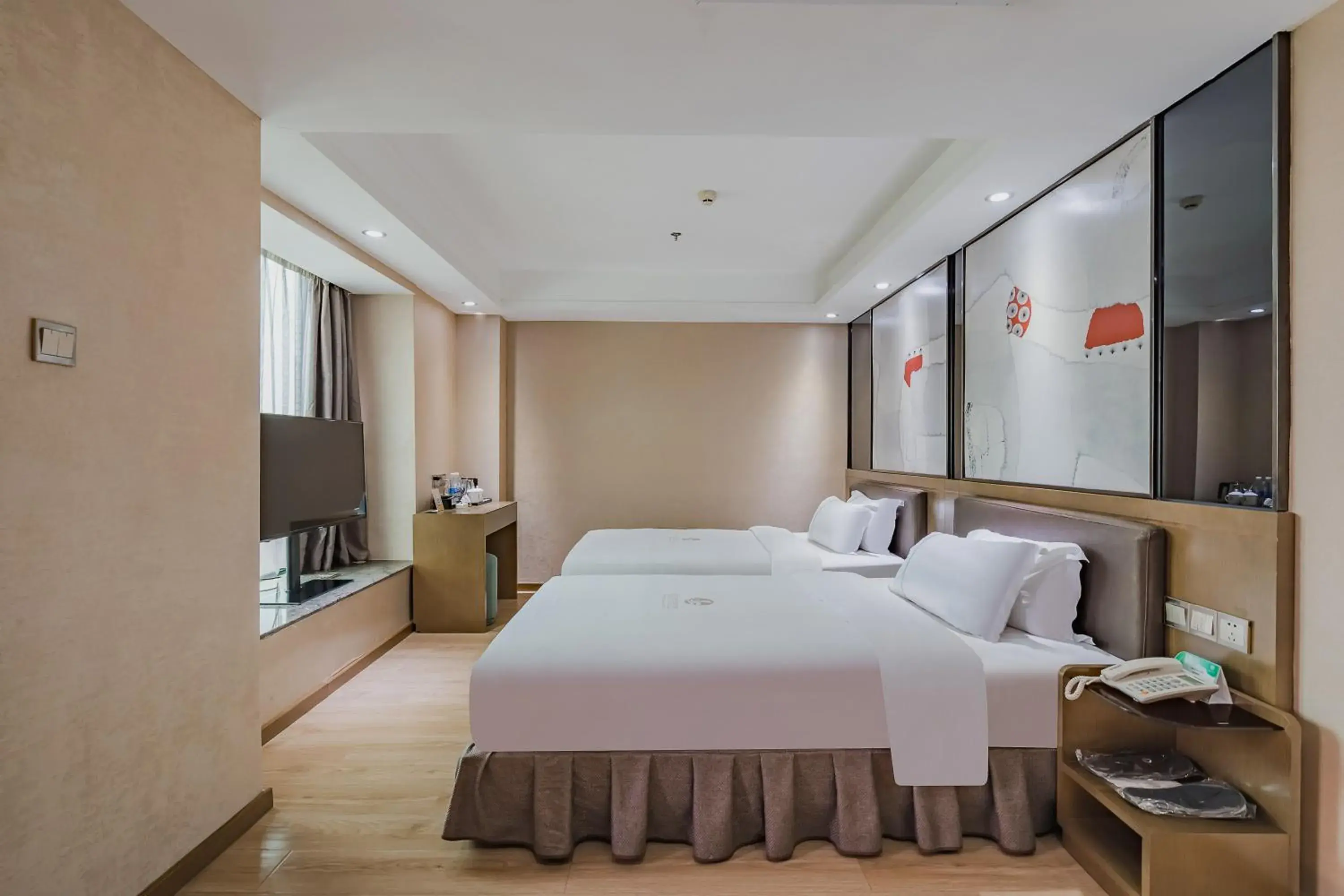 Deluxe Twin Room in Insail Hotels (Pazhou Exhibition Center KeCun Metro Station Dunhe Road Branch Guangzhou) Deluxe Twin Room in Insail Hotels (Pazhou Exhibition Center KeCun Metro Station Dunhe Road Branch Guangzhou)