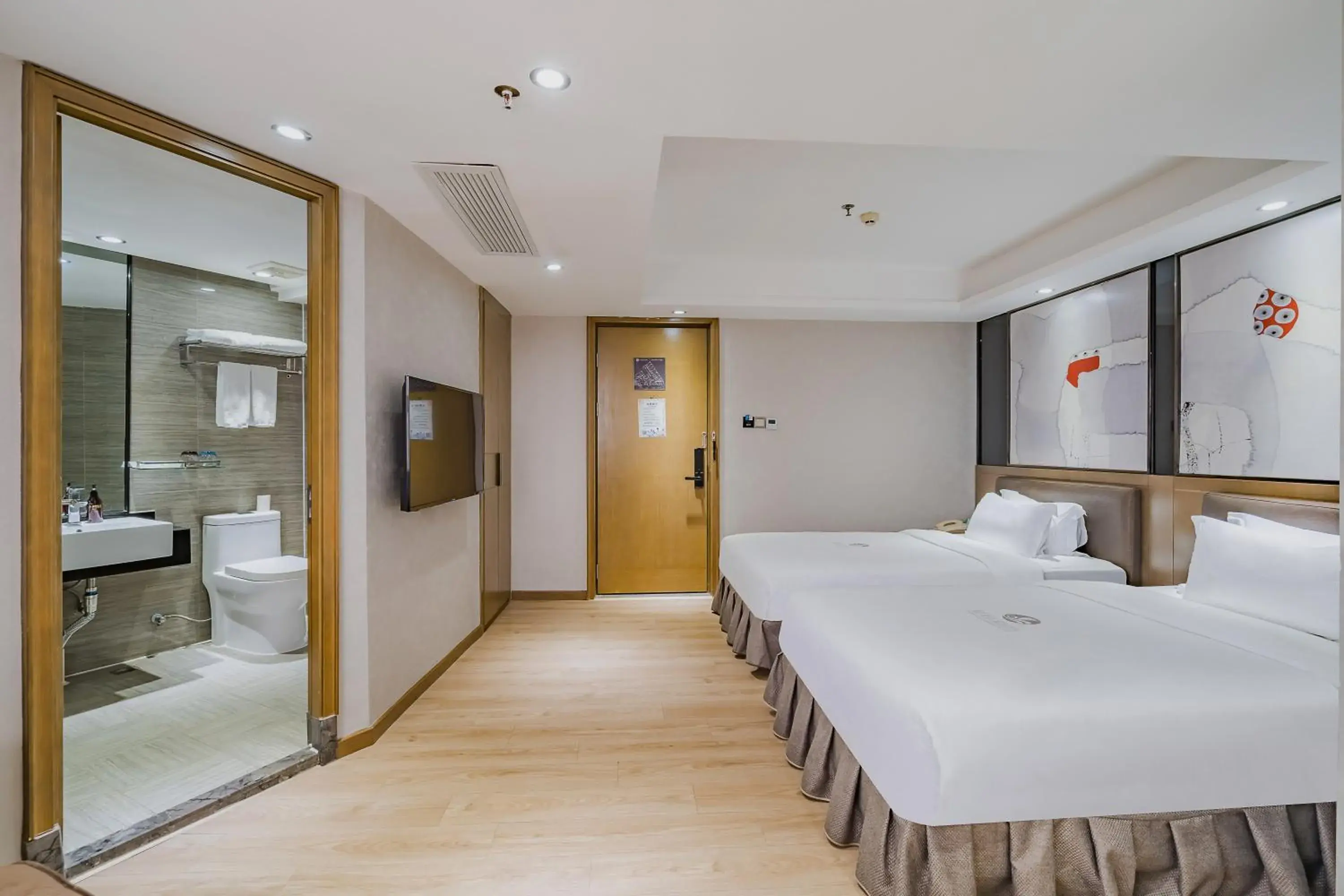 Deluxe Twin Room in Insail Hotels (Pazhou Exhibition Center KeCun Metro Station Dunhe Road Branch Guangzhou) Deluxe Twin Room in Insail Hotels (Pazhou Exhibition Center KeCun Metro Station Dunhe Road Branch Guangzhou)