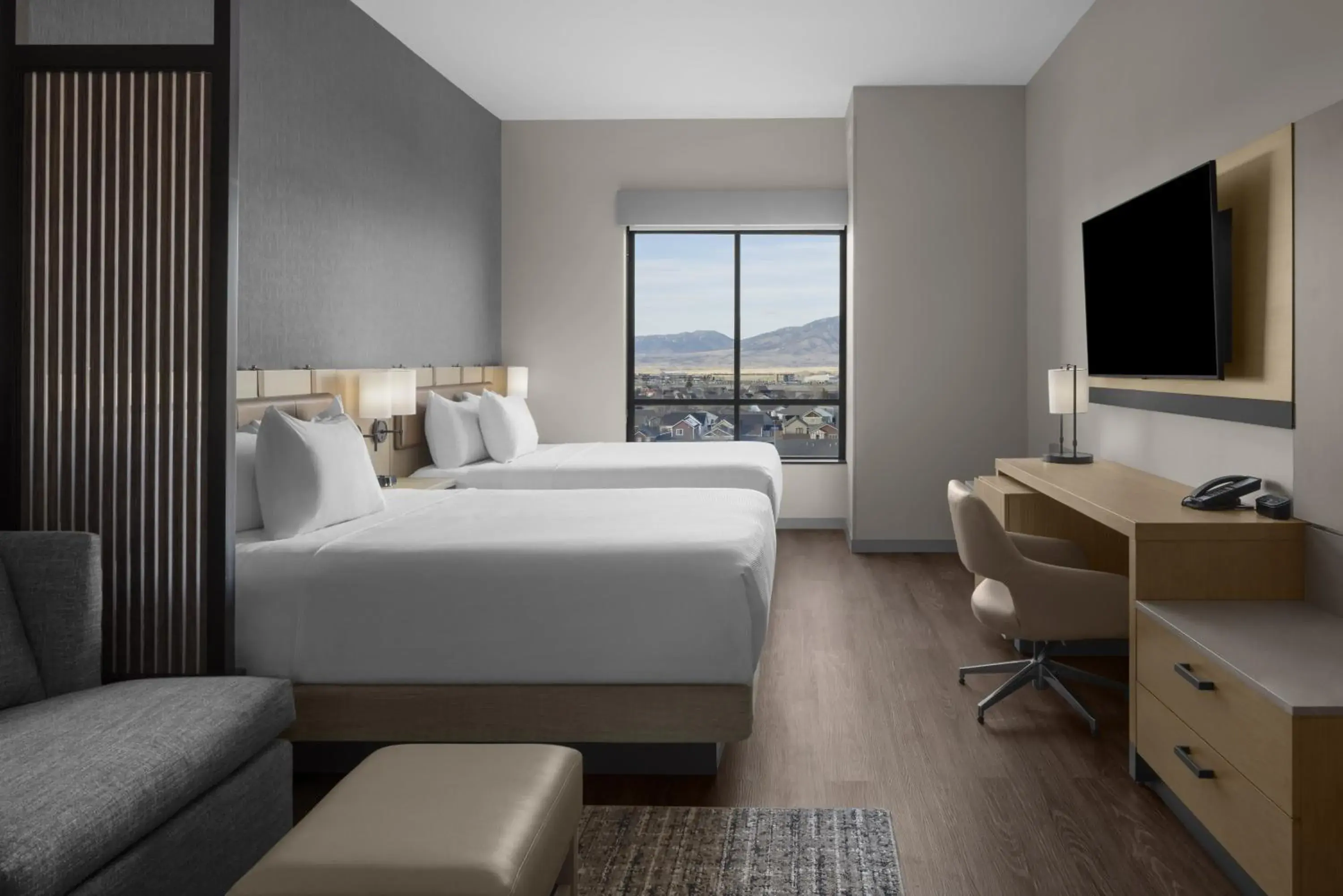 Queen Room with Two Queen Beds, Sofa Bed and Mountain View in Hyatt Place Bozeman Yellowstone Airport Queen Room with Two Queen Beds, Sofa Bed and Mountain View in Hyatt Place Bozeman Yellowstone Airport