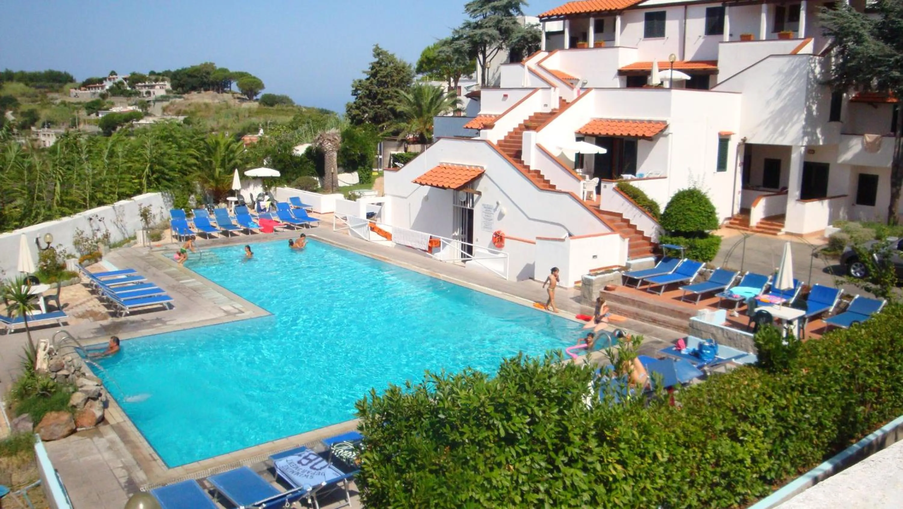 Pool view in Ischia Uno Residence