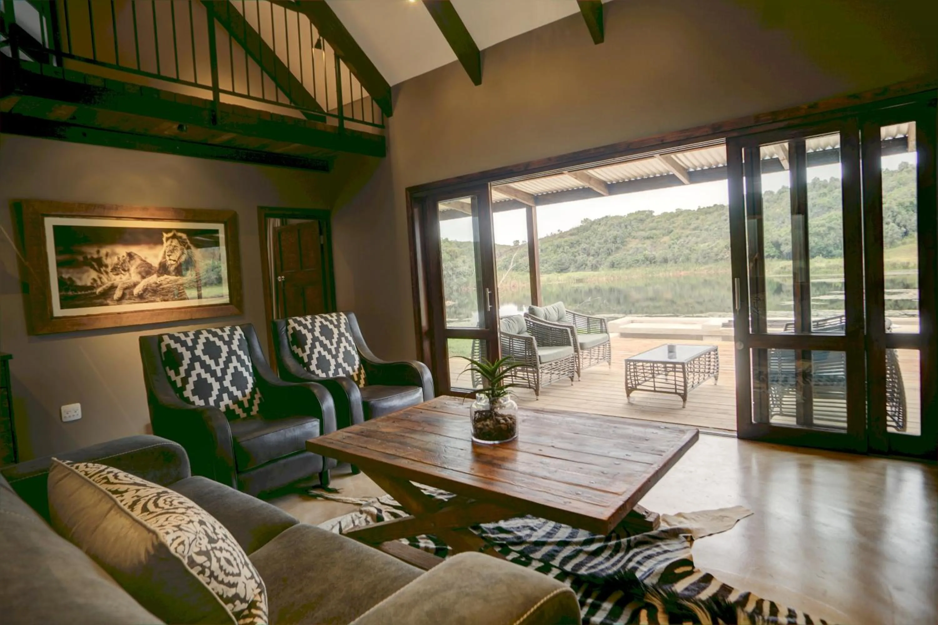 Living room in Botlierskop Bush Villas