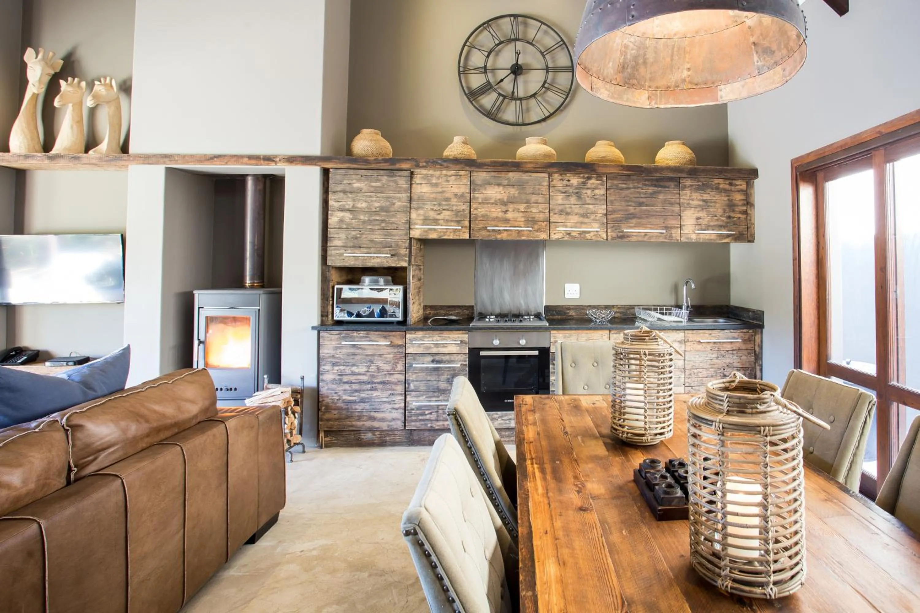 Living room in Botlierskop Bush Villas