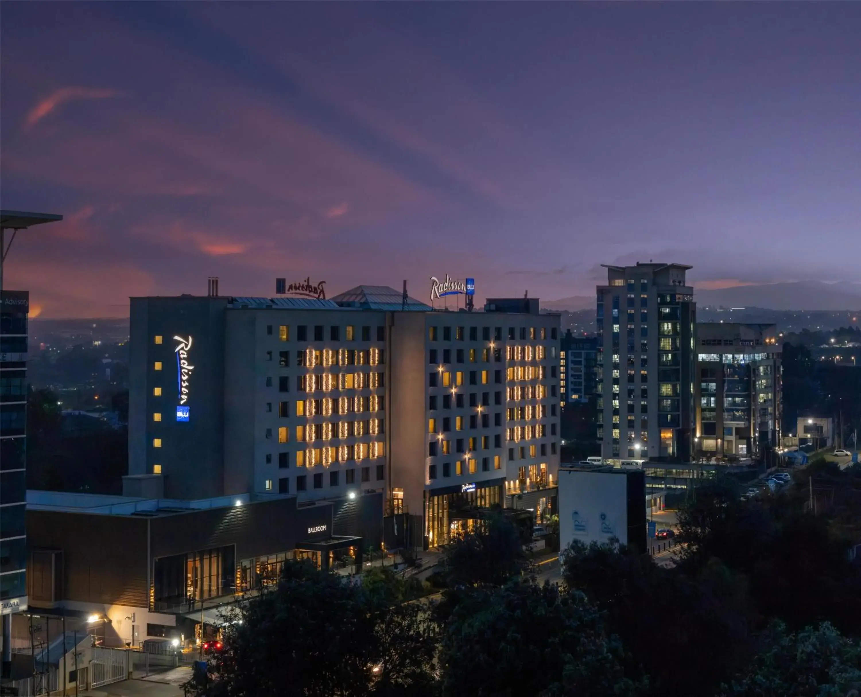 Property building in Radisson Blu Hotel, Nairobi Upper Hill Property building in Radisson Blu Hotel, Nairobi Upper Hill