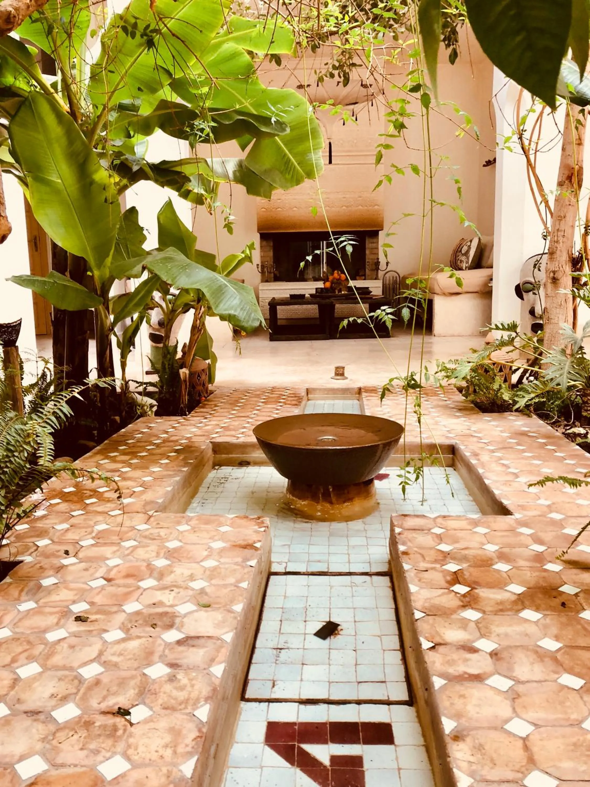 Garden view in Riad 144