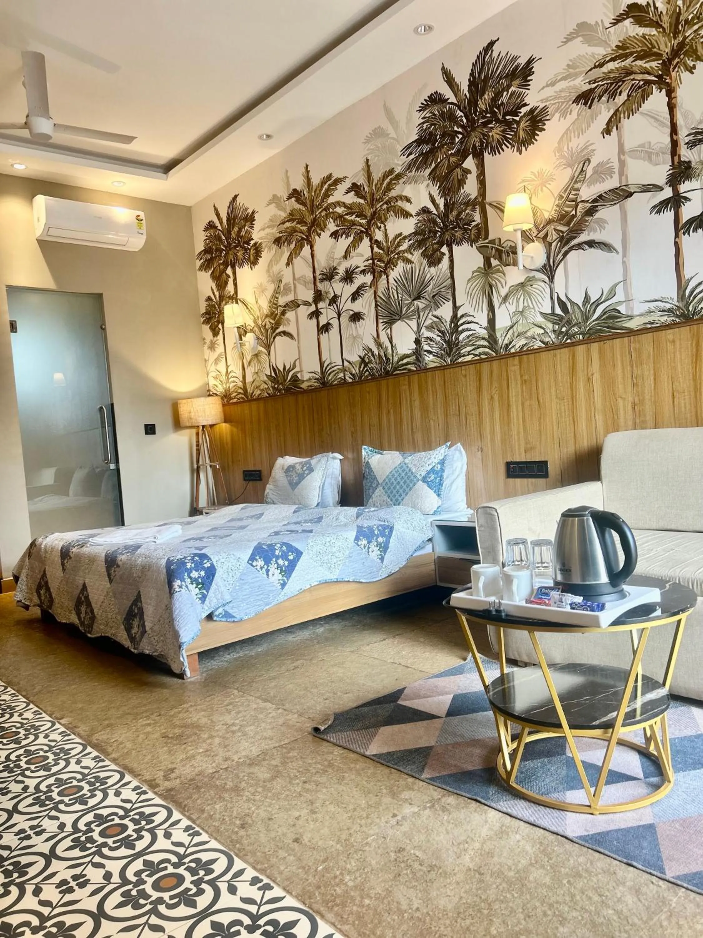 Seating area in Eutopia Beach Resort