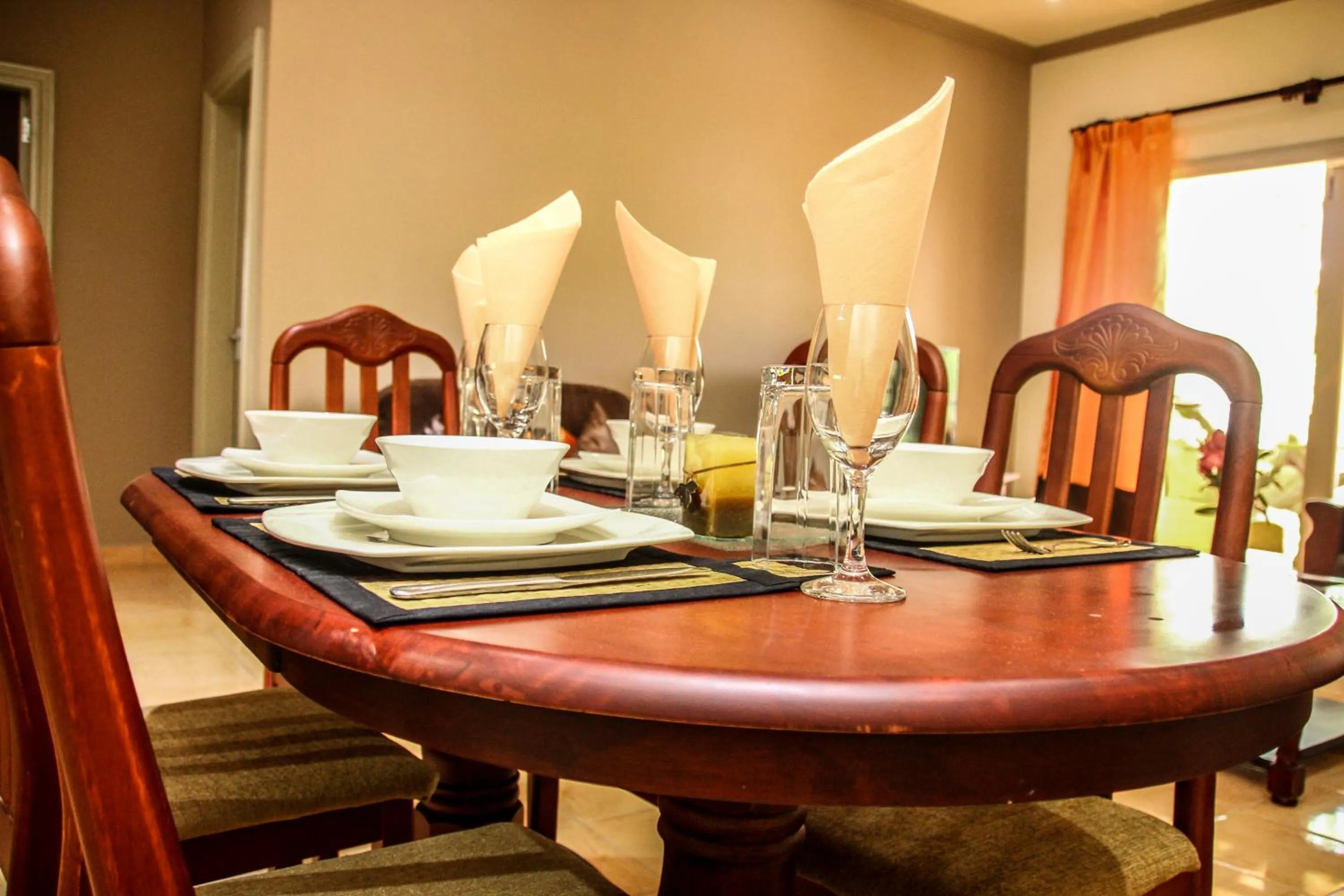 Dining area in Chez Bea Luxury Villa