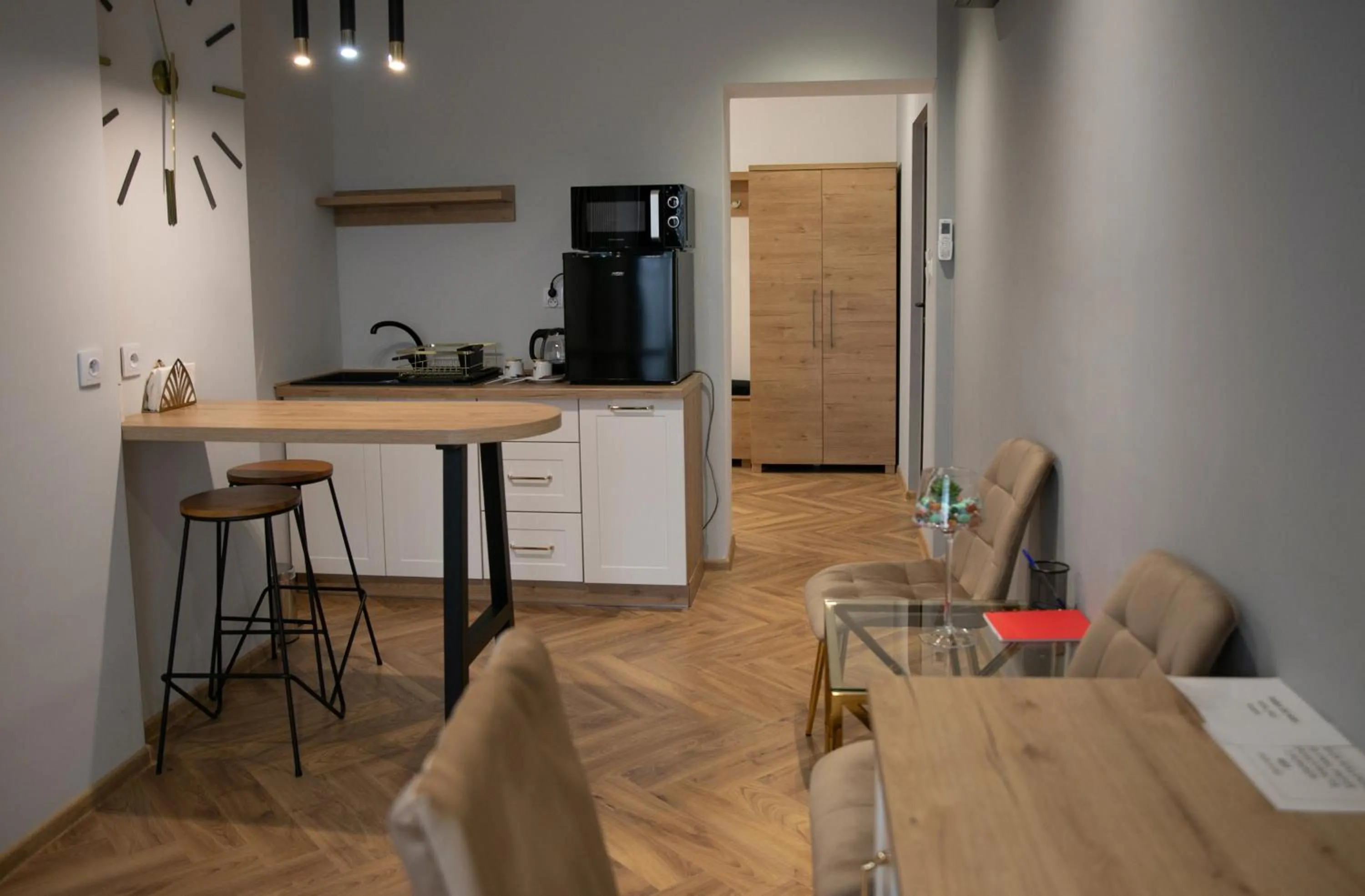 Kitchen or kitchenette in Hotel Piast