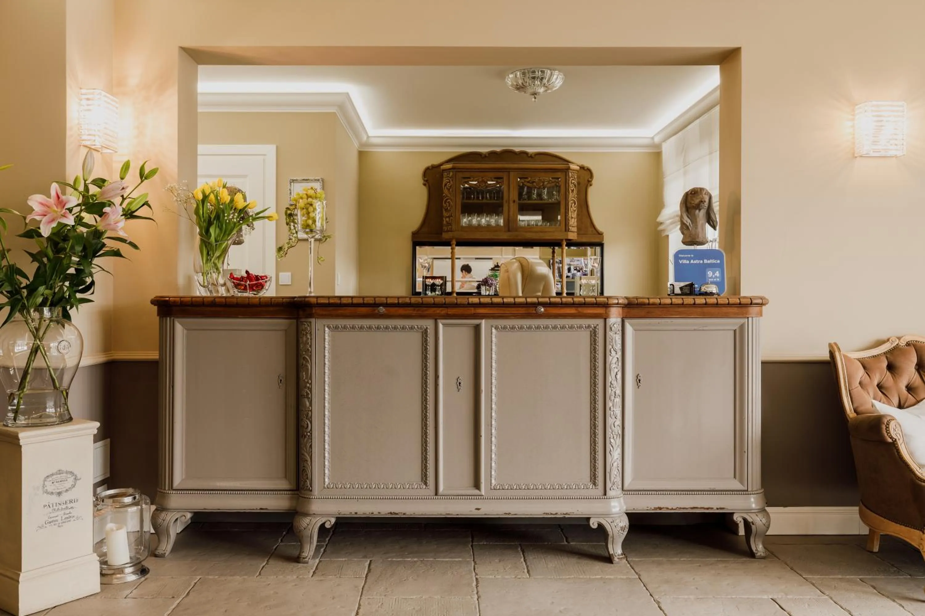 Lobby or reception in Villa Astra Baltica