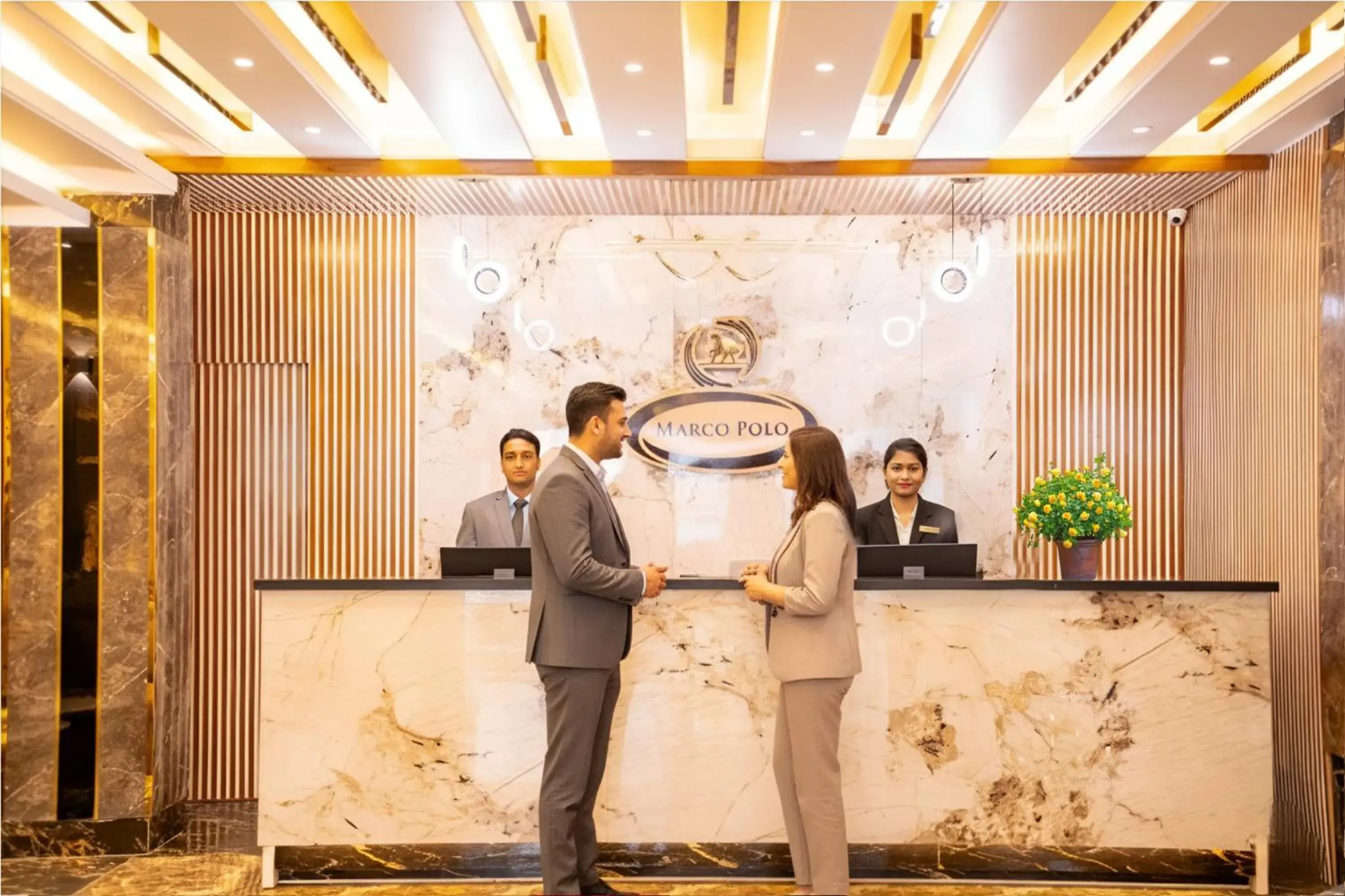 Lobby or reception in Marco Polo Dhaka Lobby or reception in Marco Polo Dhaka