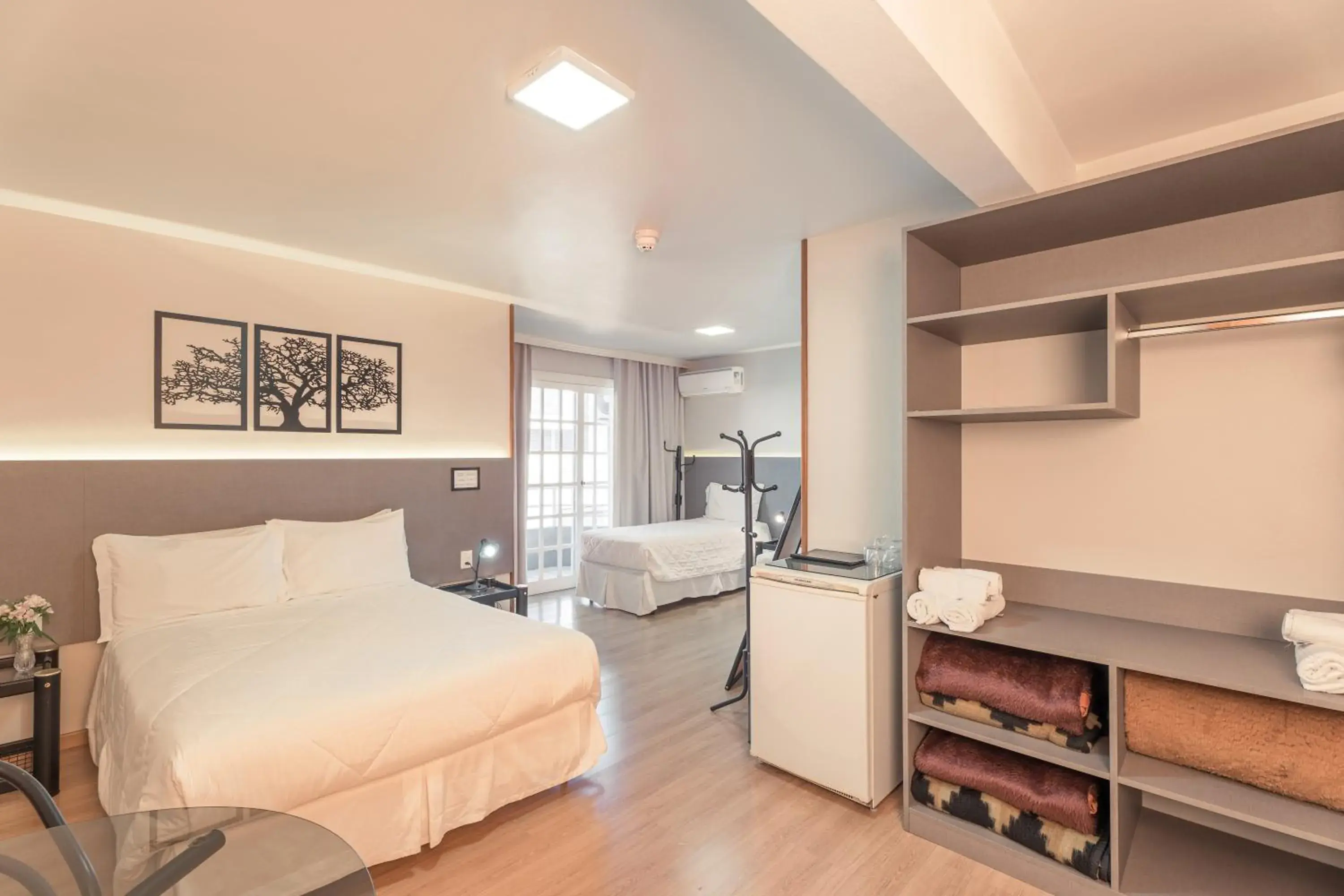 Bed in Hotel Mont Blanc Bed in Hotel Mont Blanc