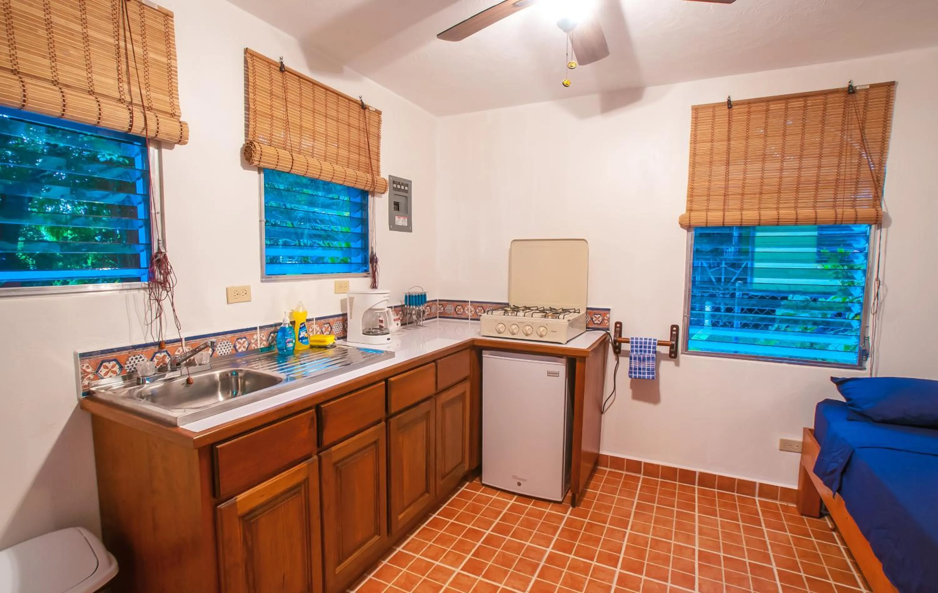 Kitchen or kitchenette in Hotel Chillies and Native Sons Diving